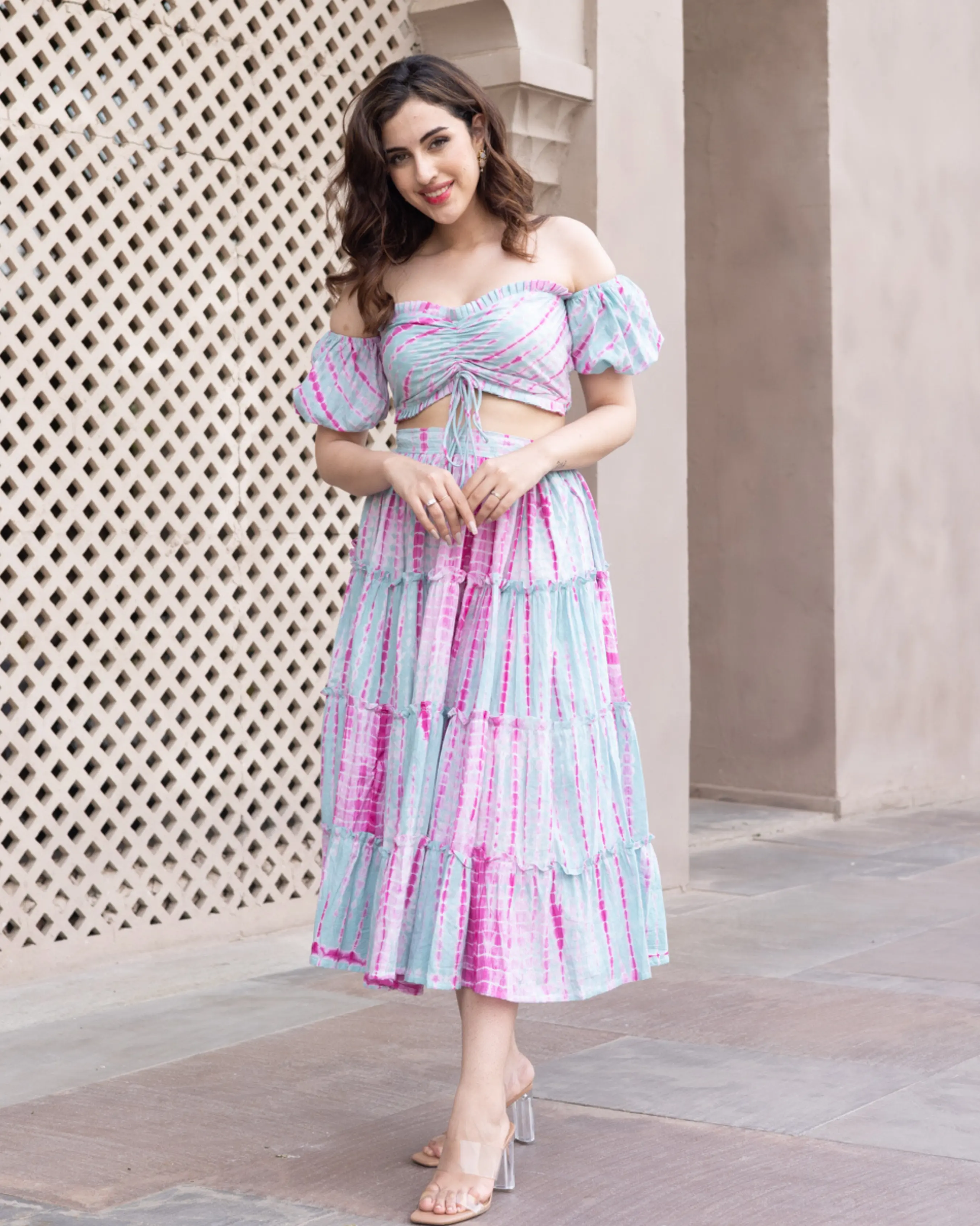 Fagheera Shibori Cotton Coord Set My Store