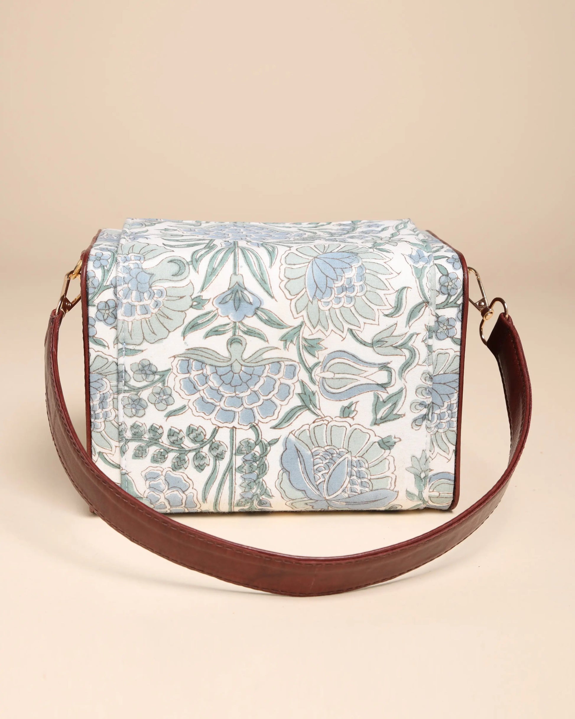 Veronica Cotton Block Printed Satchel Bag My Store