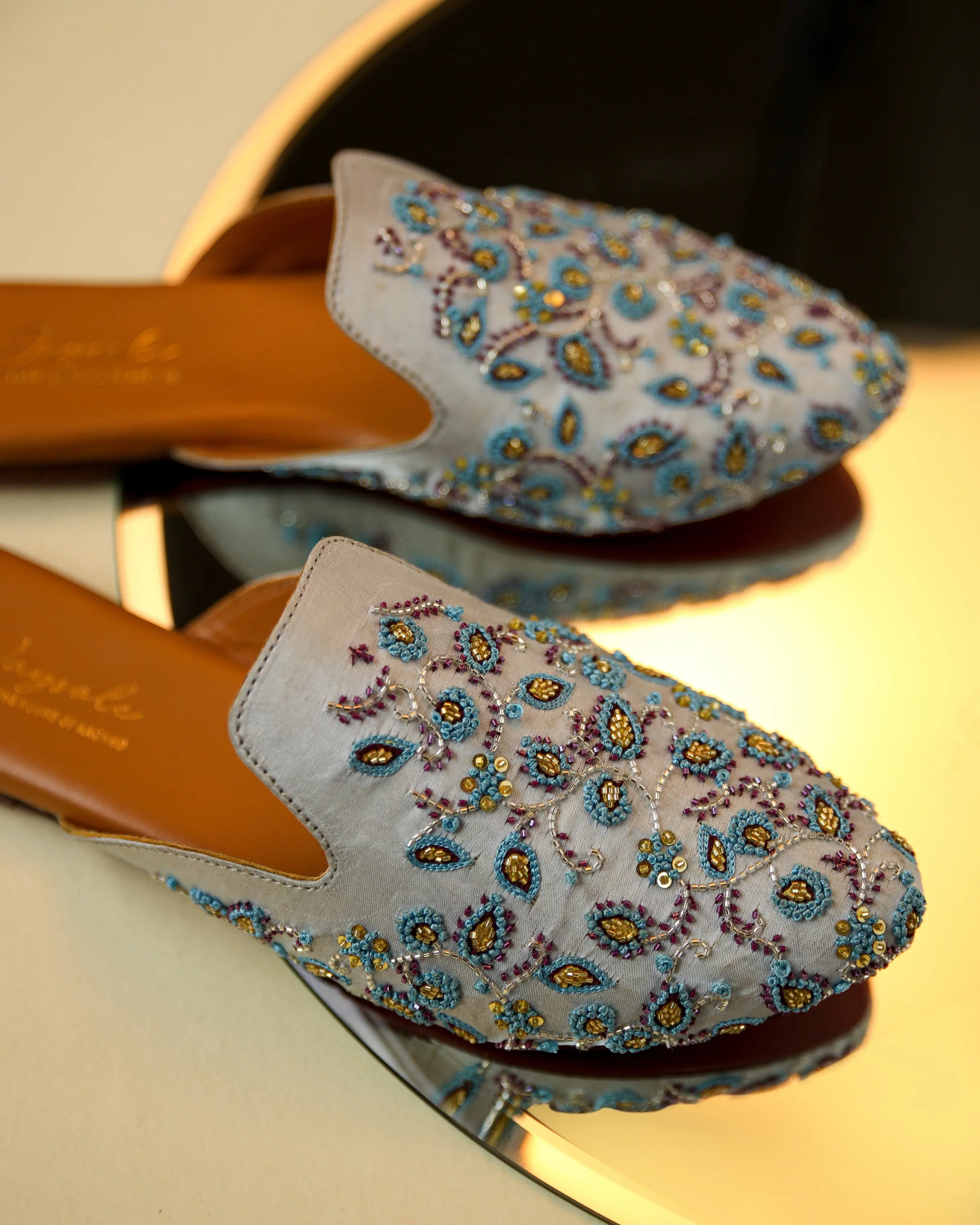 French Knots Handcrafted Mules My Store