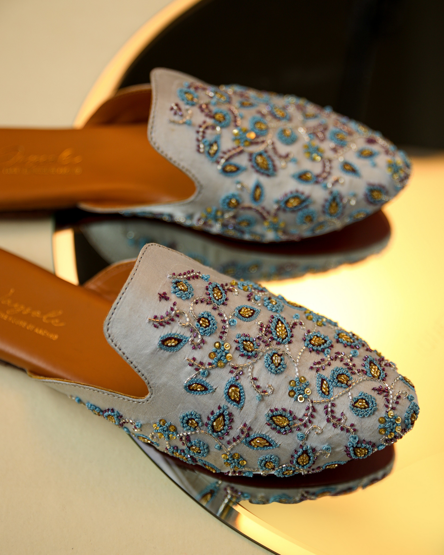 French Knots Handcrafted Mules My Store