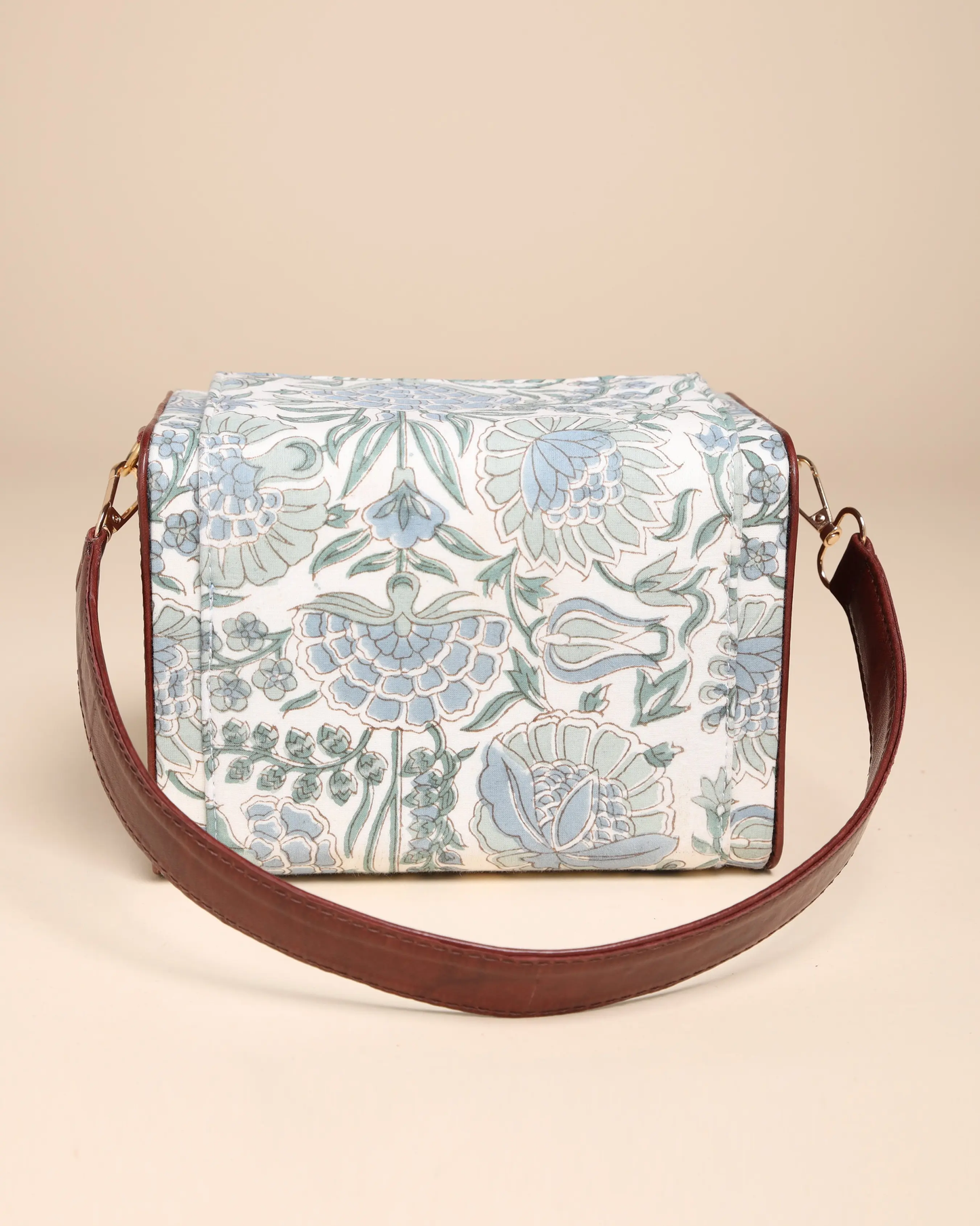 Veronica Cotton Block Printed Satchel Bag My Store