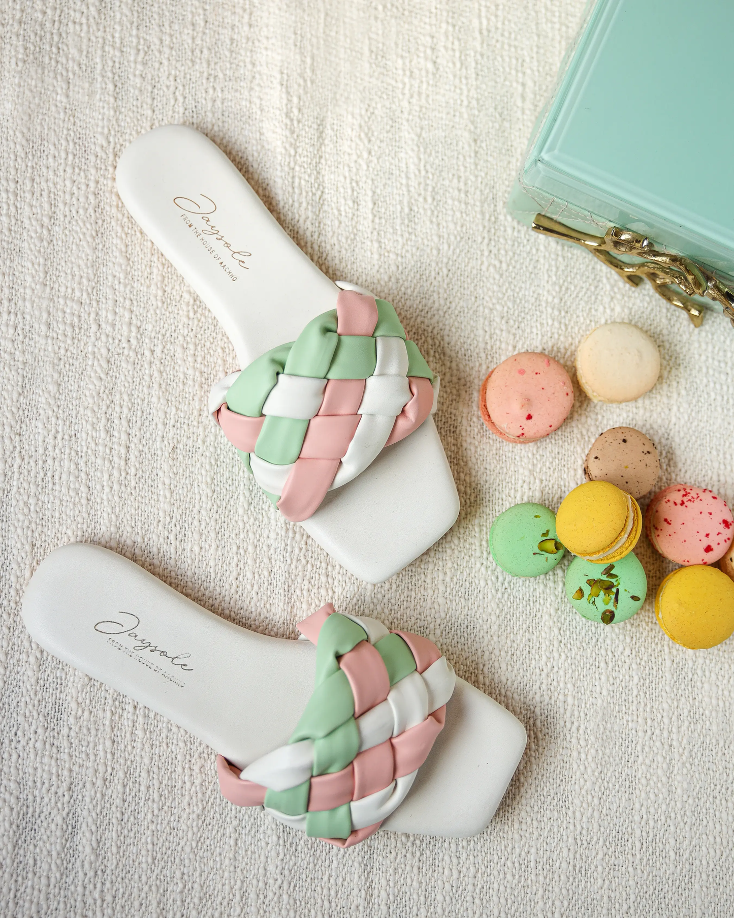 Colourful Mystery Braided Slides My Store