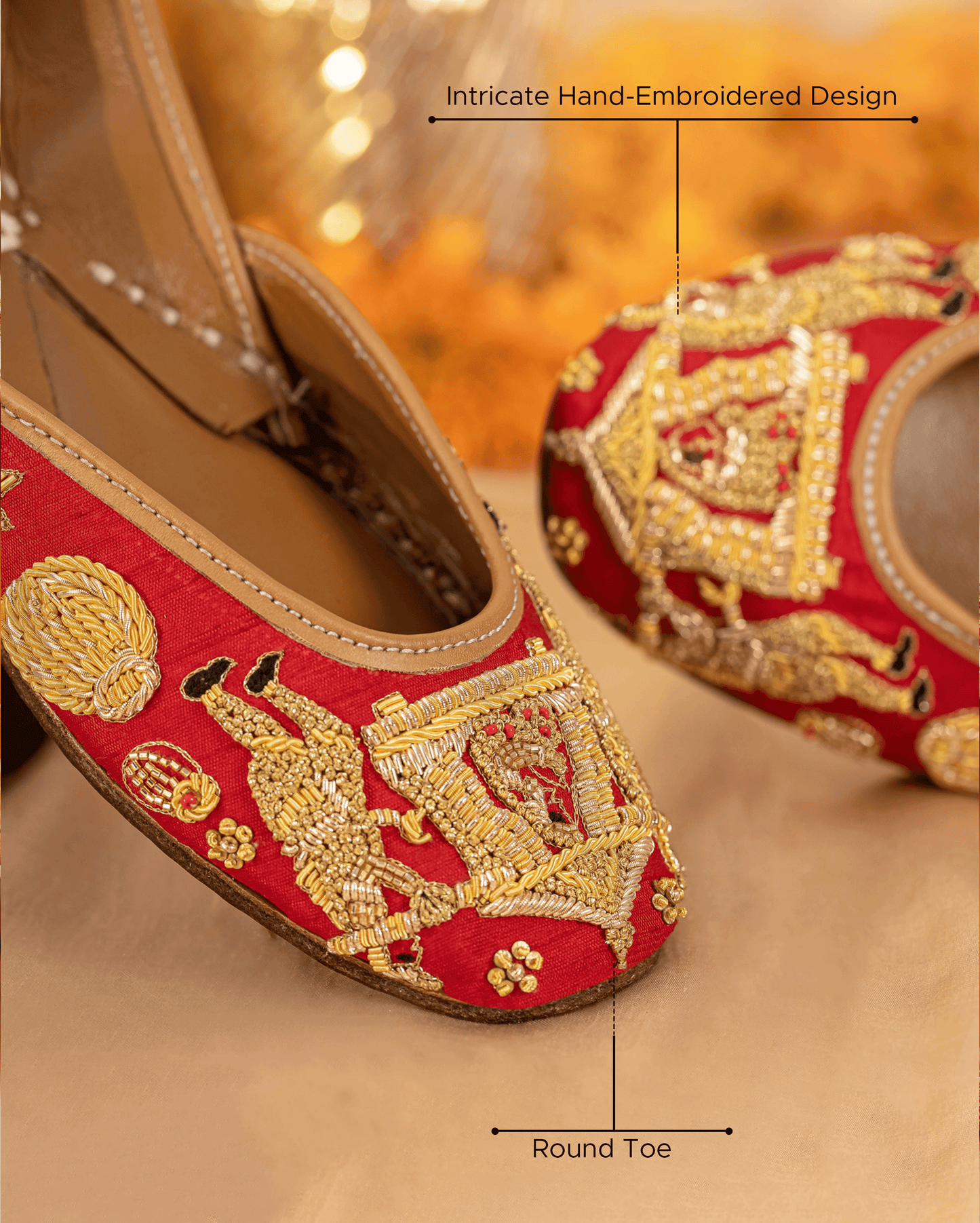 Blushing Bride Handcrafted Jutti Quick Cart