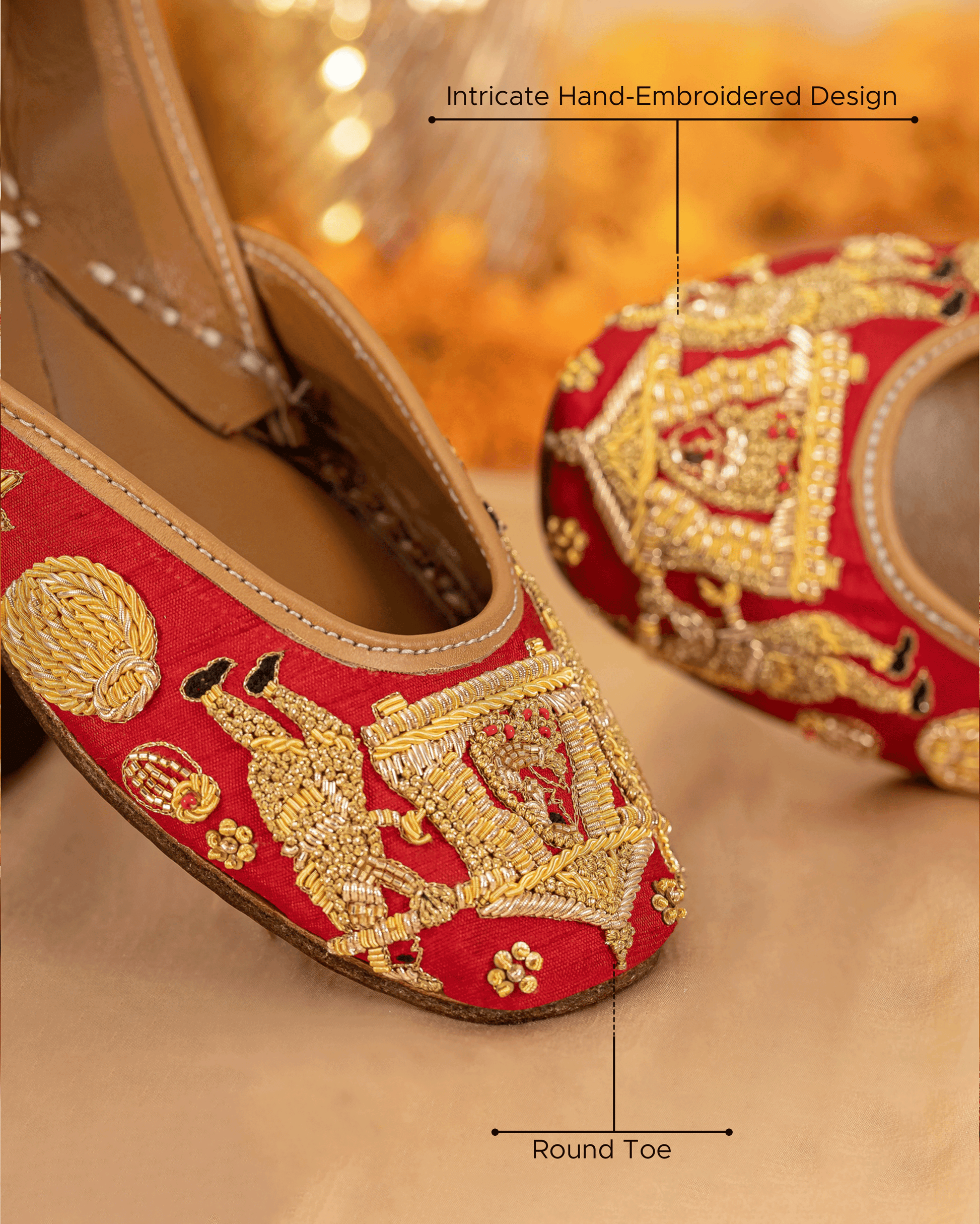 Blushing Bride Handcrafted Jutti Quick Cart