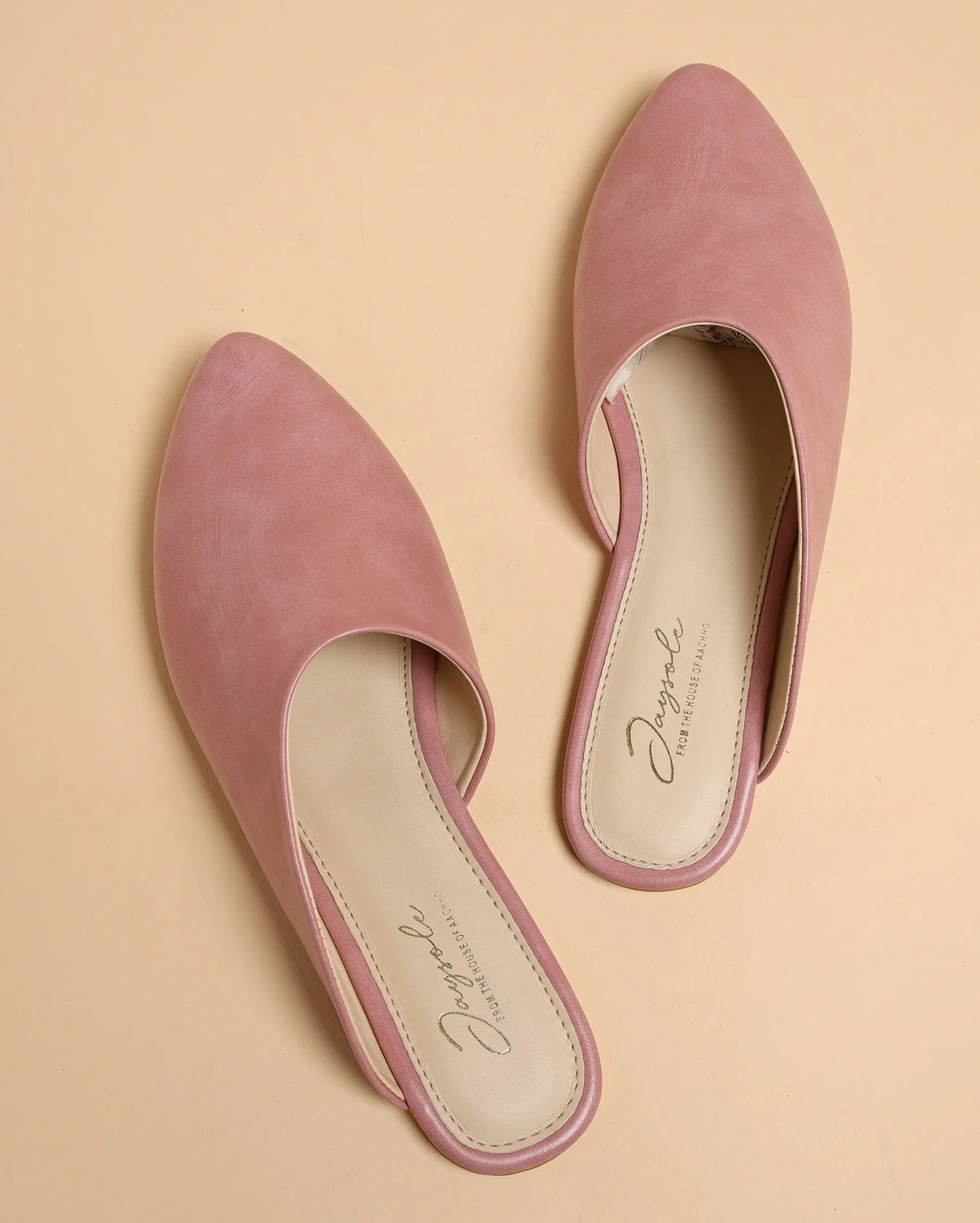 Cradle Pink Leather Mules My Store