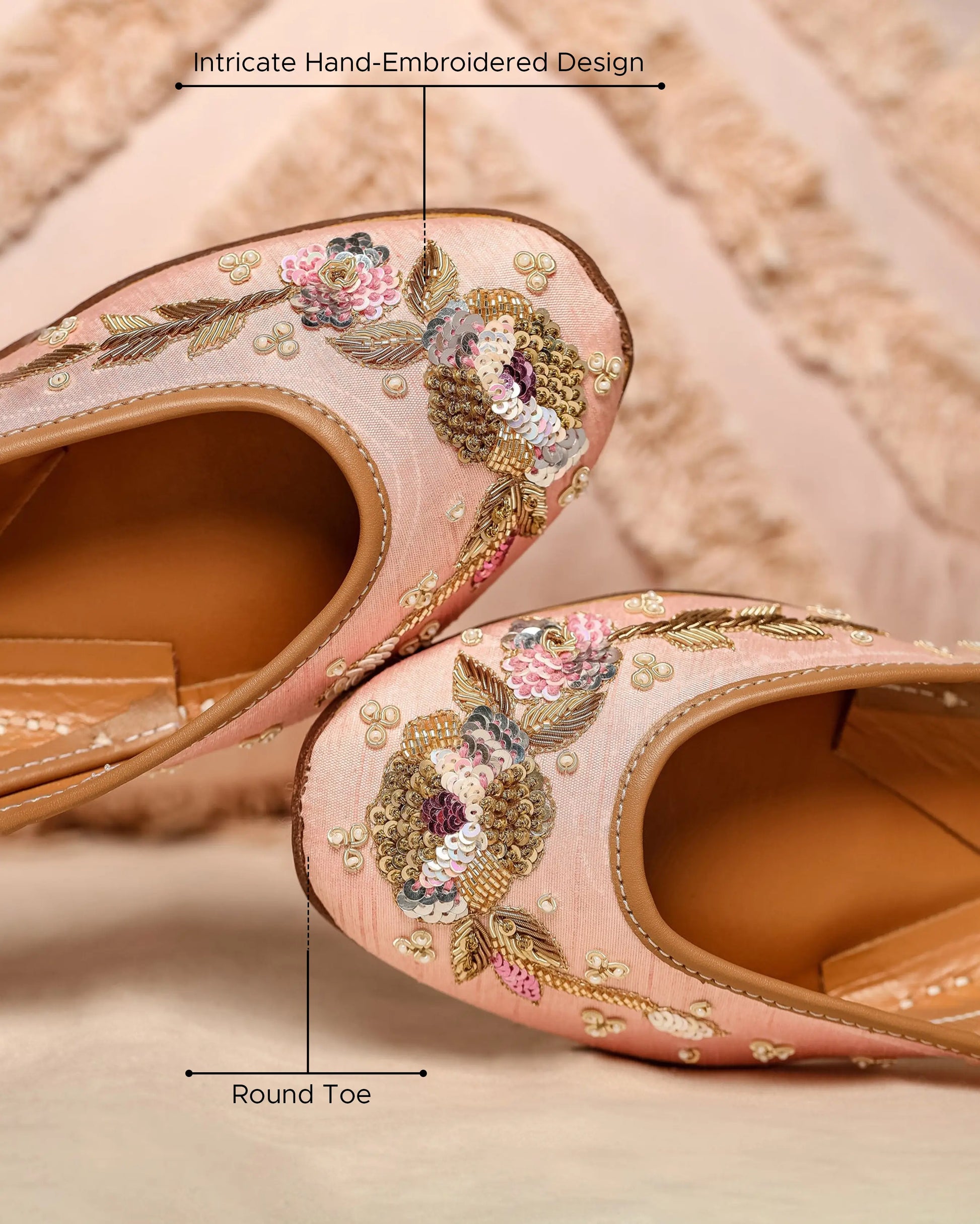 Cosmetic Peach Handcrafted Jutti My Store