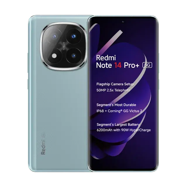 Redmi Note 14 Pro+ 5G 8GB + 128GB (Spectre Blue) My Store