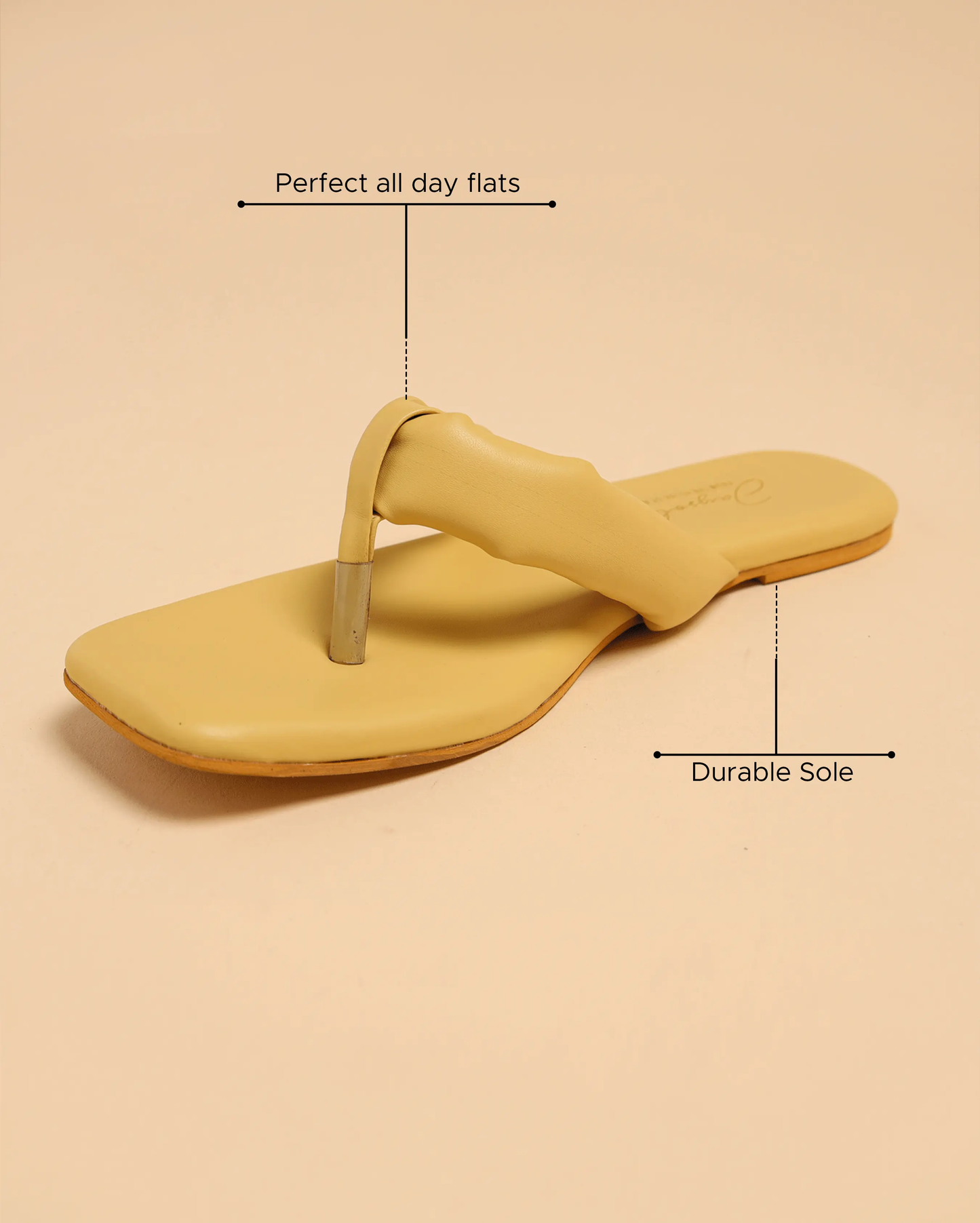 Strawlight Open Toe Flats My Store