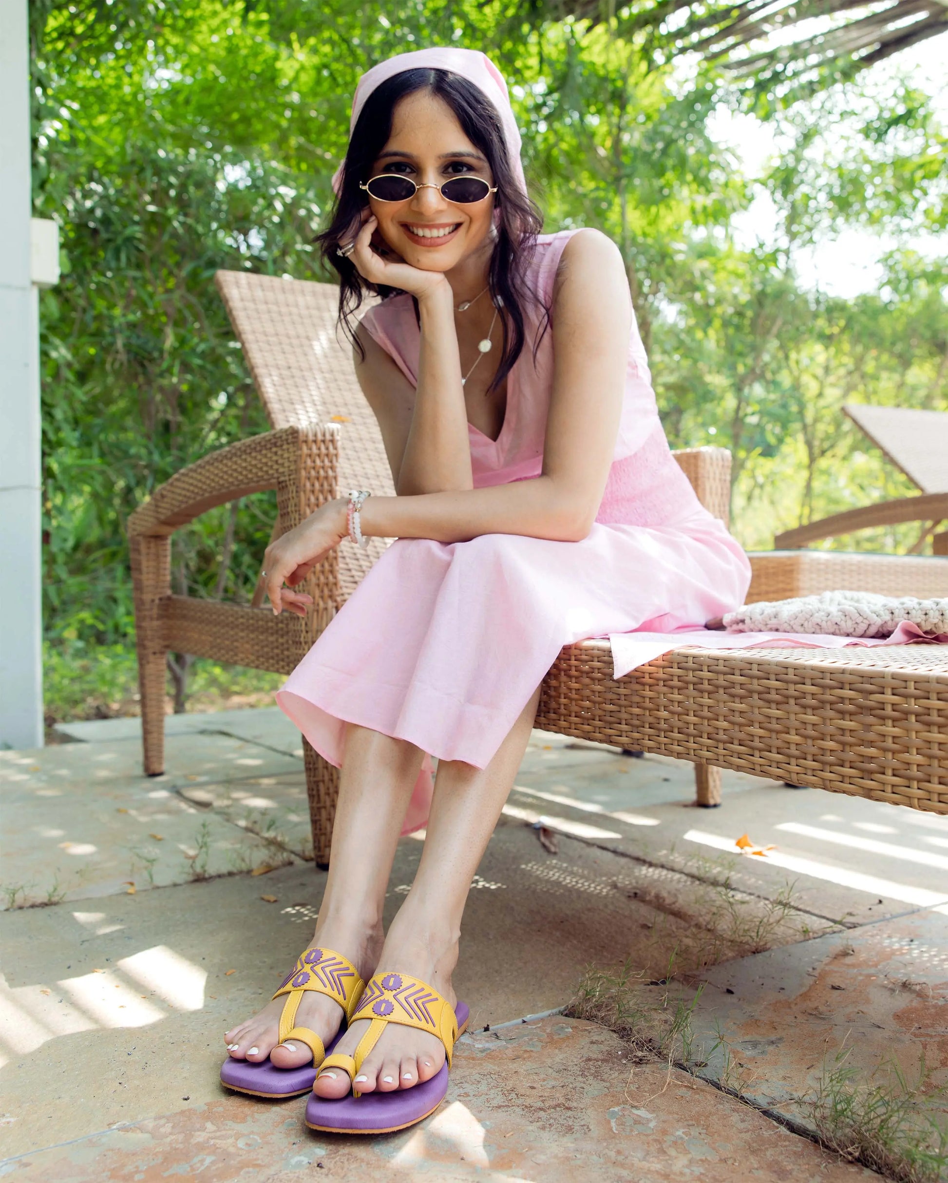 Thistle Yellow Kolha Flats My Store