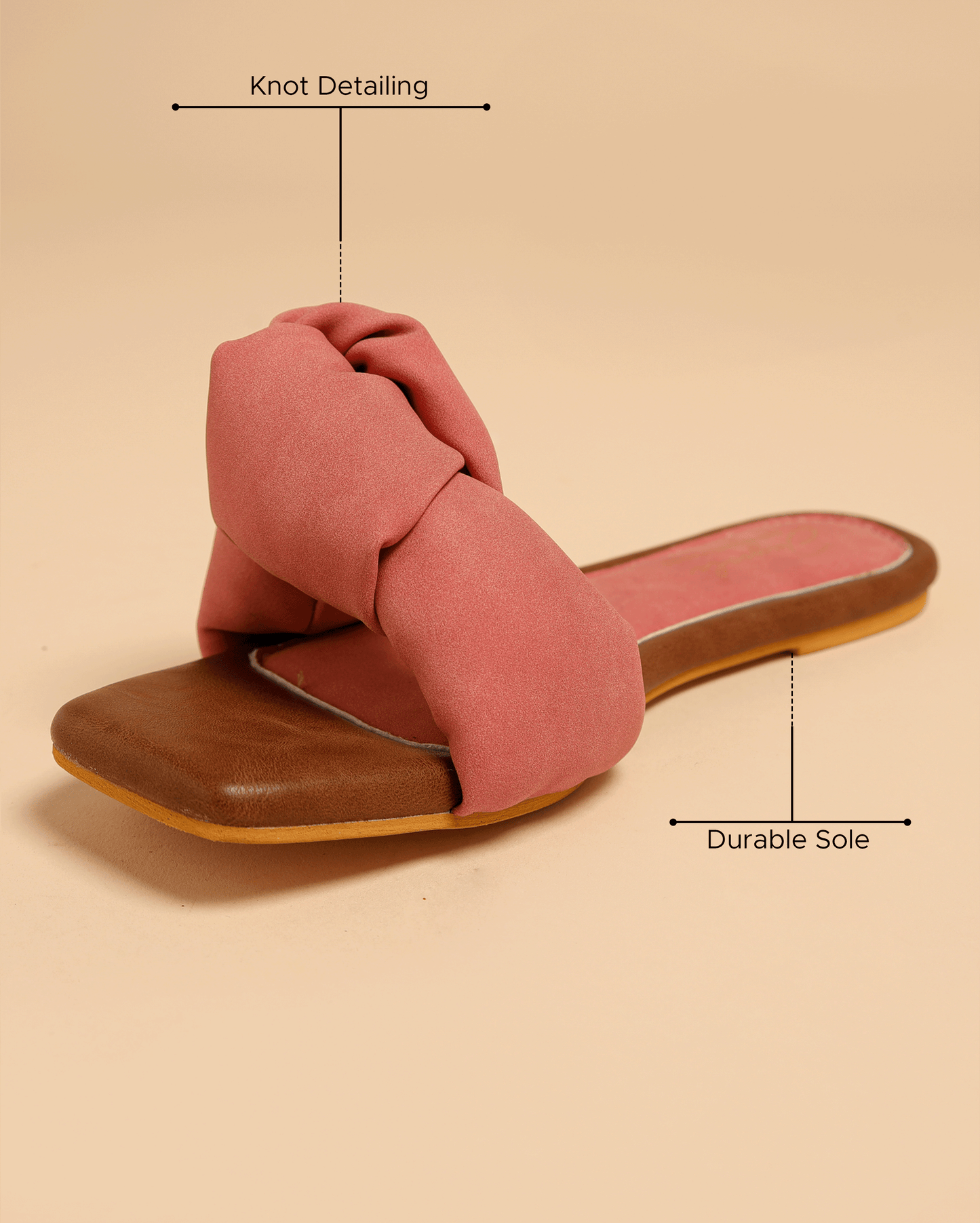 Teaberry Knoted Flats My Store