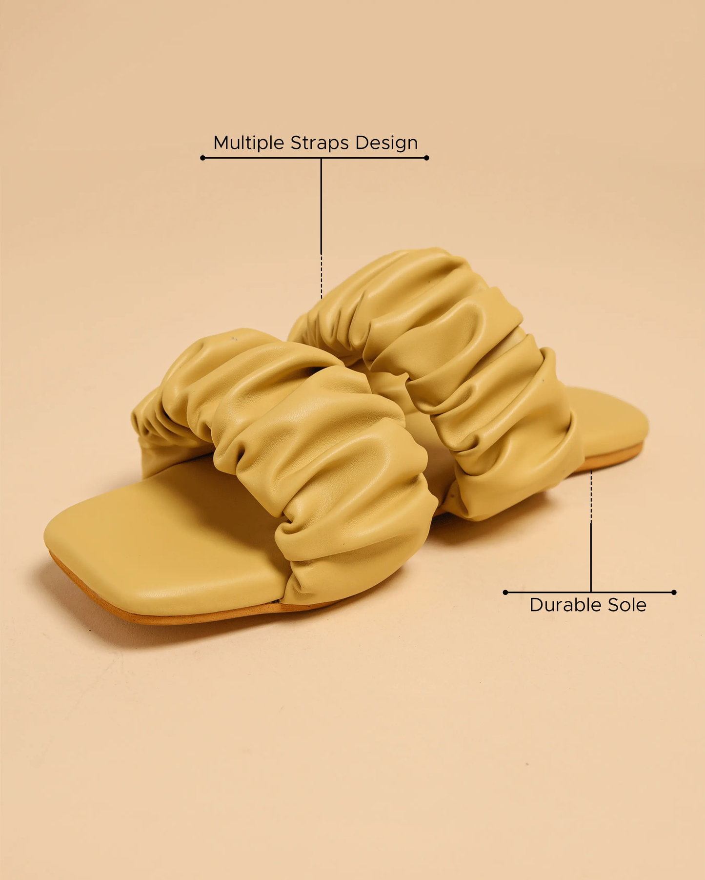 Dusty Cocoon Gathered Flats My Store