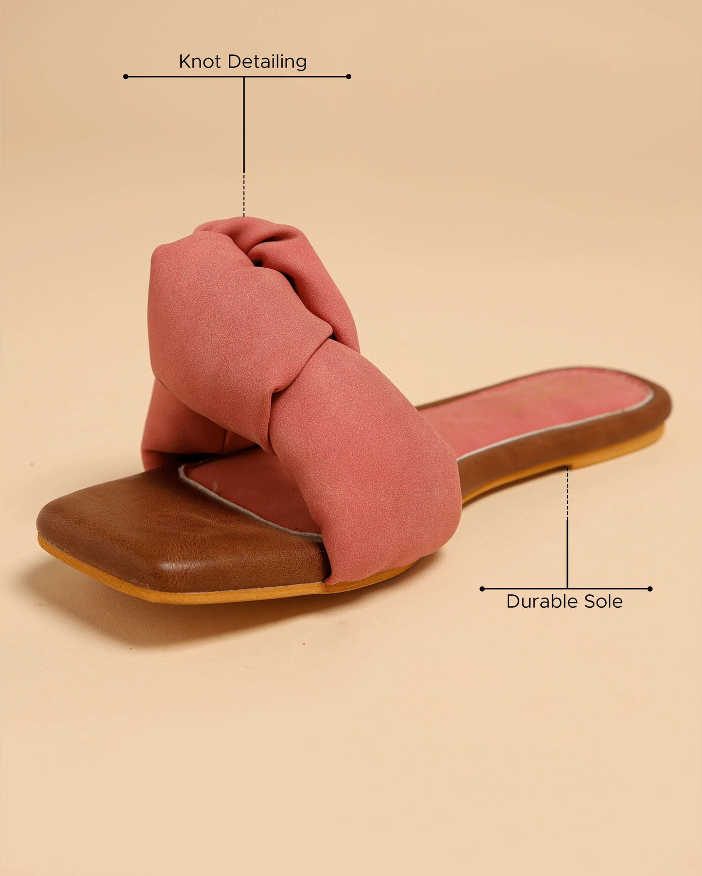 Teaberry Knoted Flats My Store