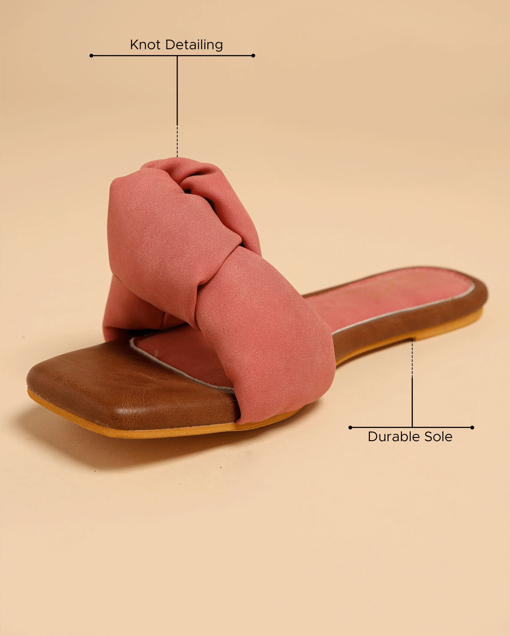 Teaberry Knoted Flats My Store