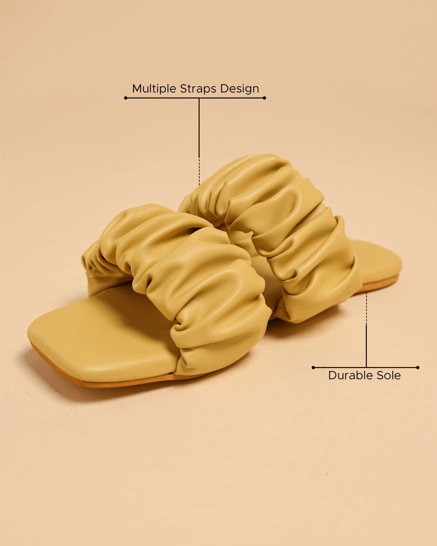 Dusty Cocoon Gathered Flats My Store