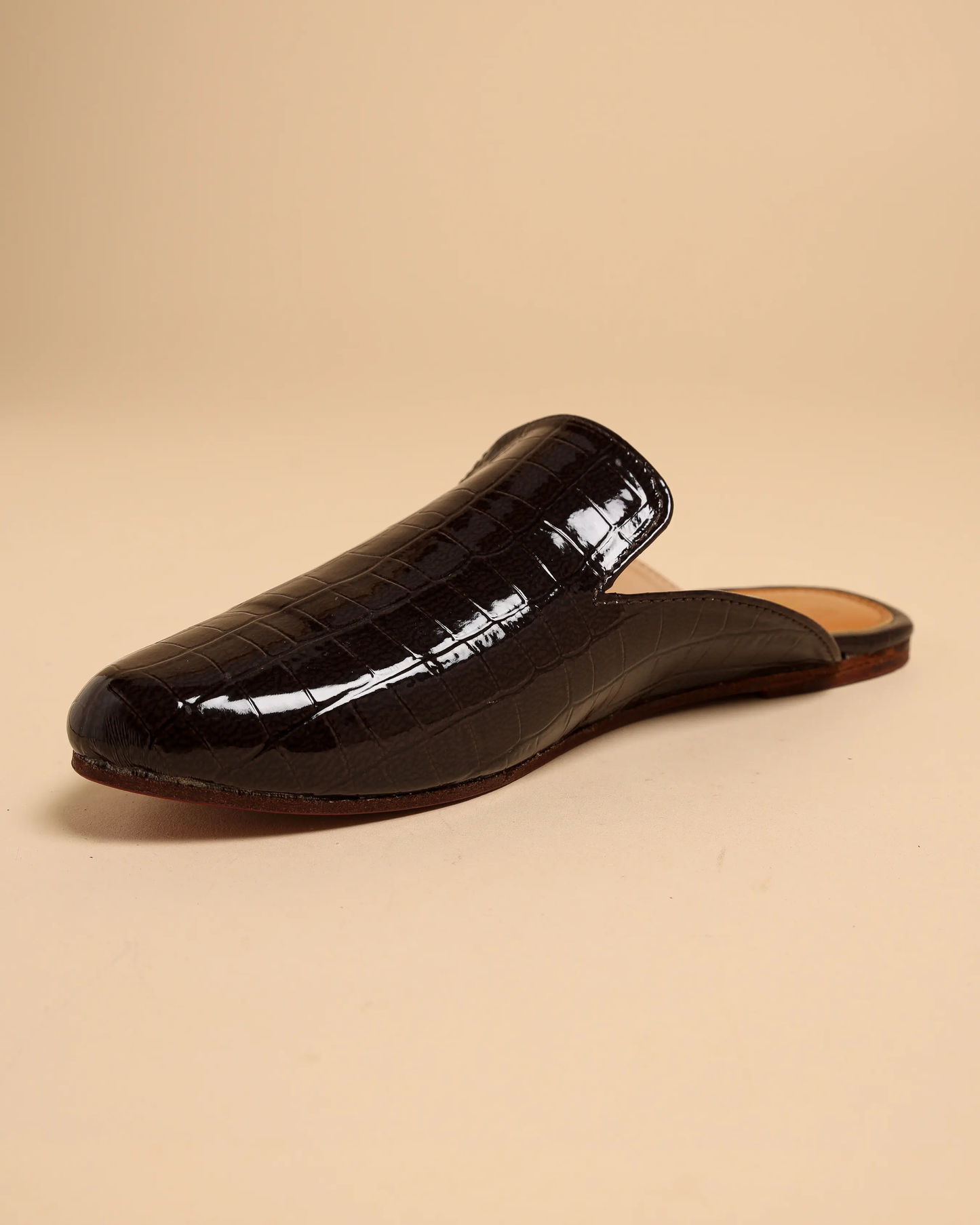 Pirate Black Leather Mules My Store