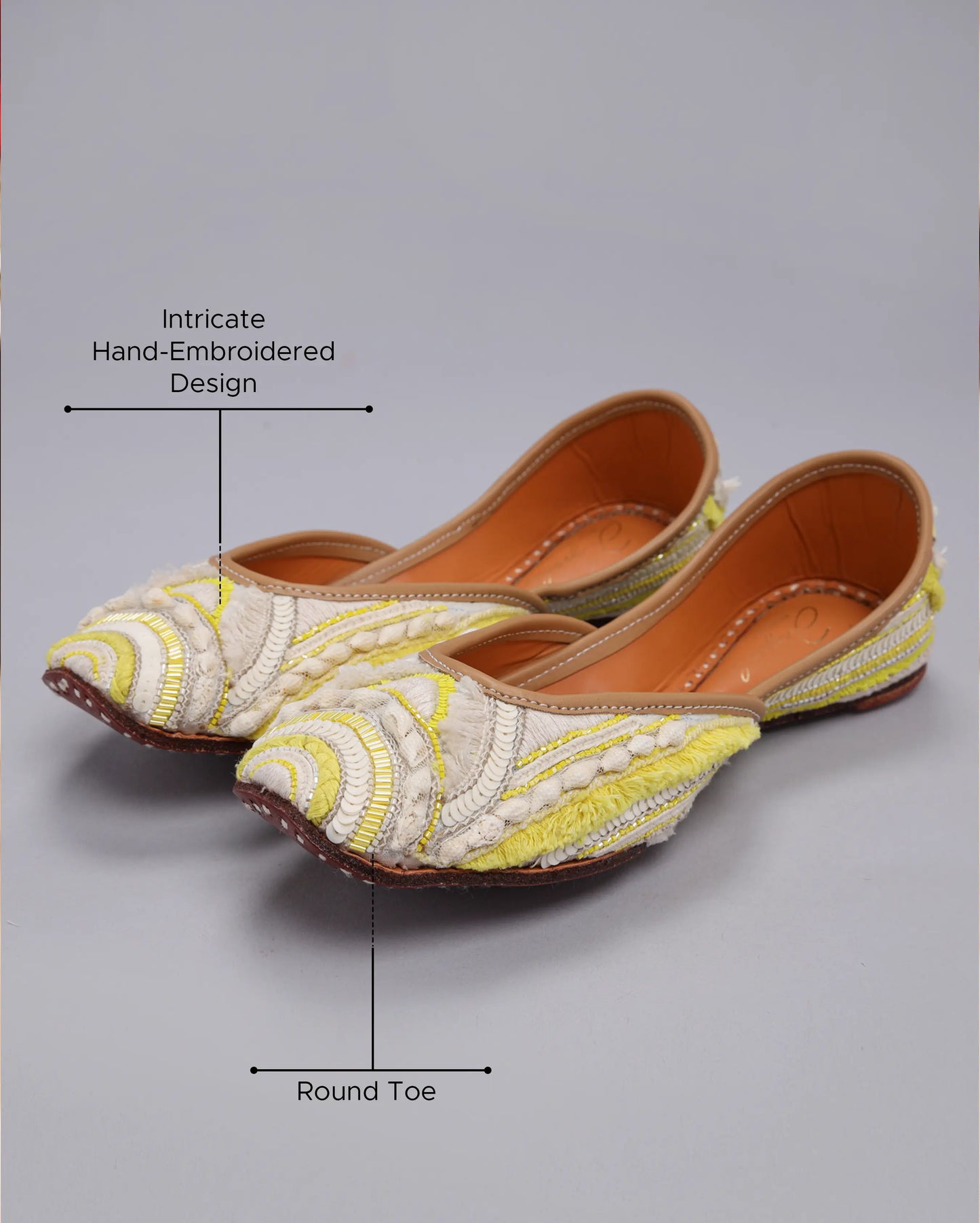 Spun Yellow Handcrafted Jutti My Store