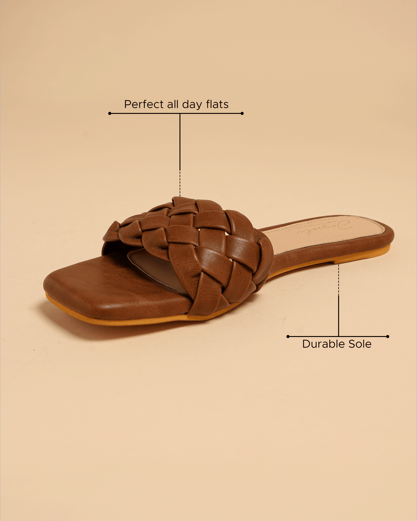 Sand Shell Braided Slides My Store