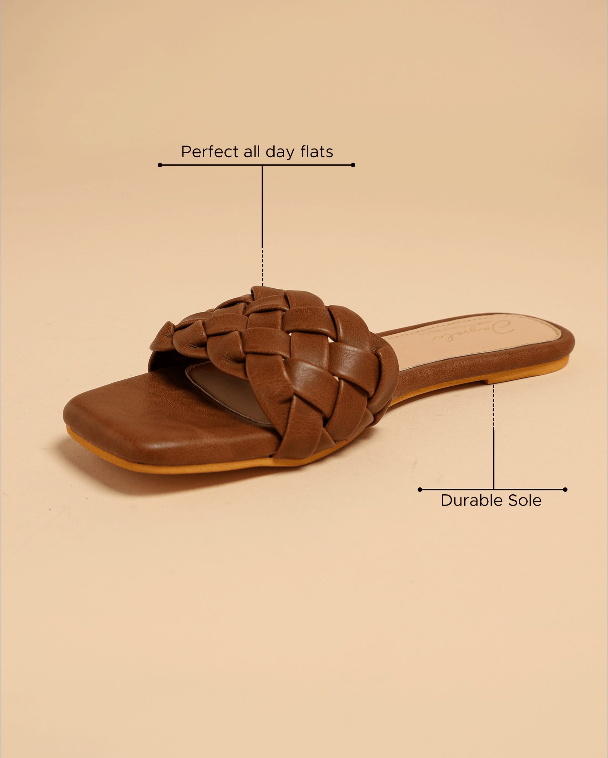 Sand Shell Braided Slides My Store