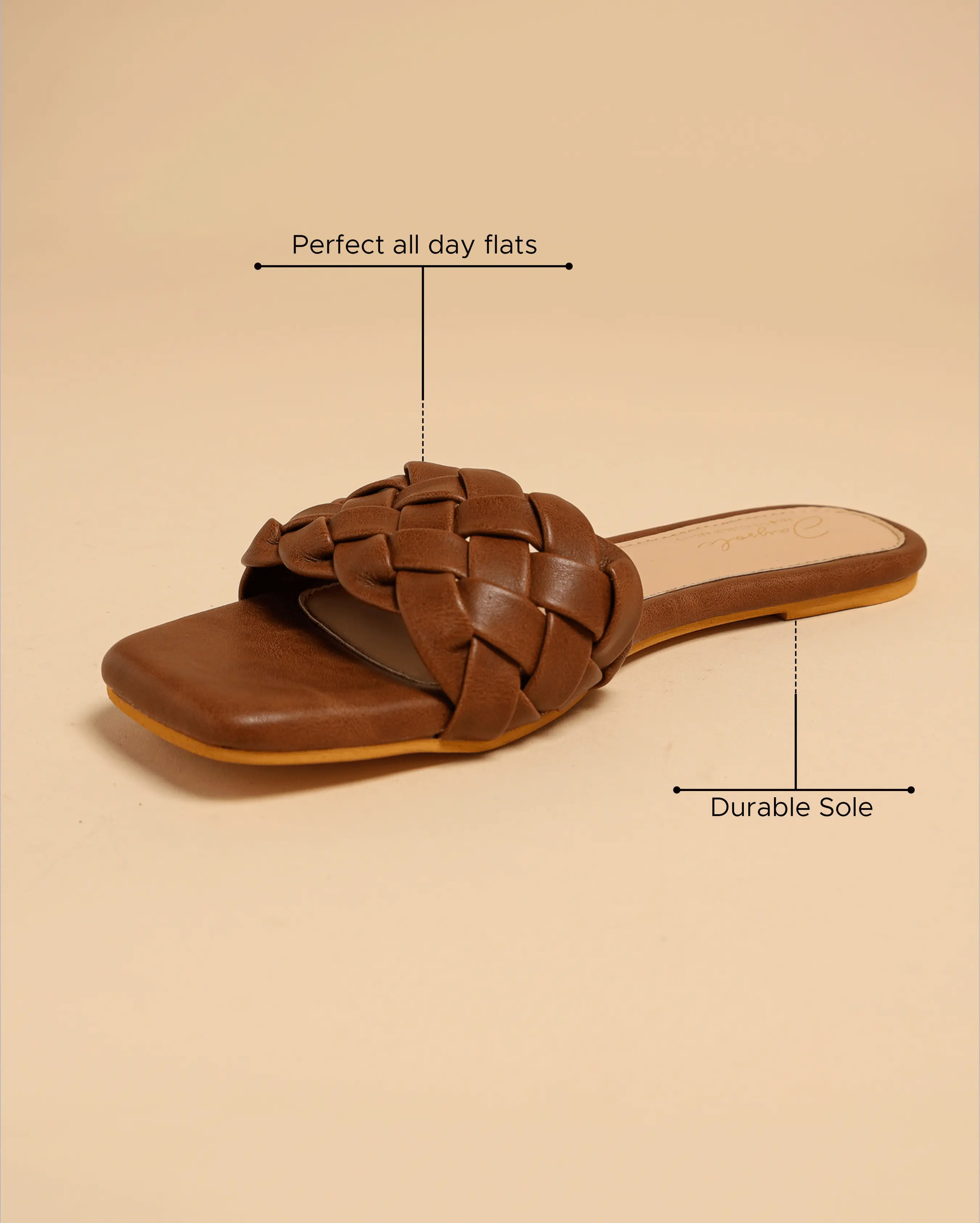 Sand Shell Braided Slides My Store