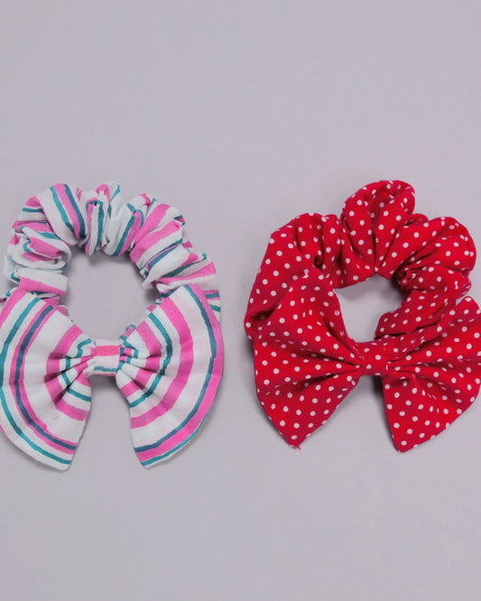 Bittersweet Cotton Handblock Scrunchie Set My Store