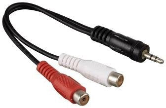 CONNECTOR RC FEMALE TO AUX MALE