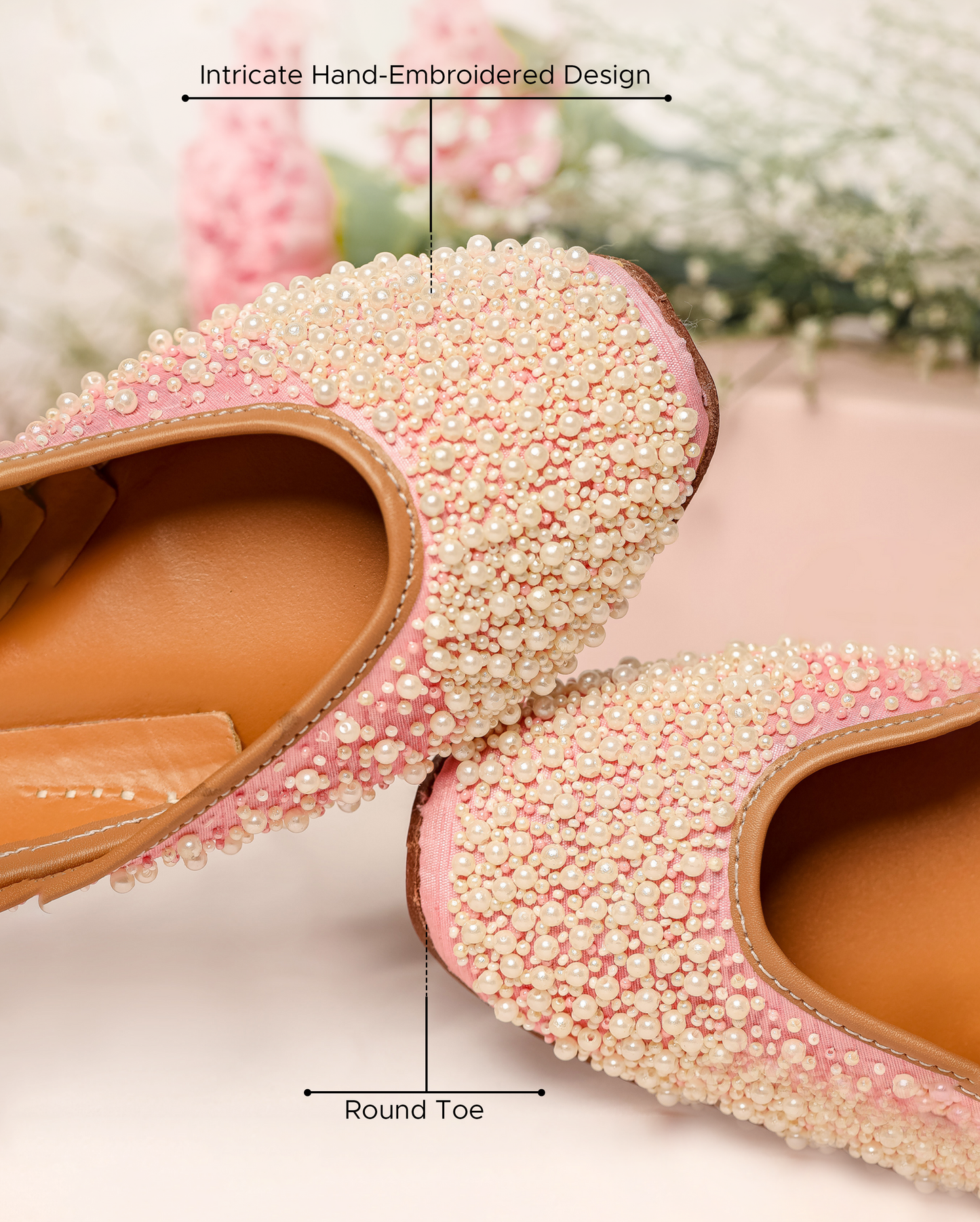 Pink Pearl Handcrafted Jutti Quick Cart