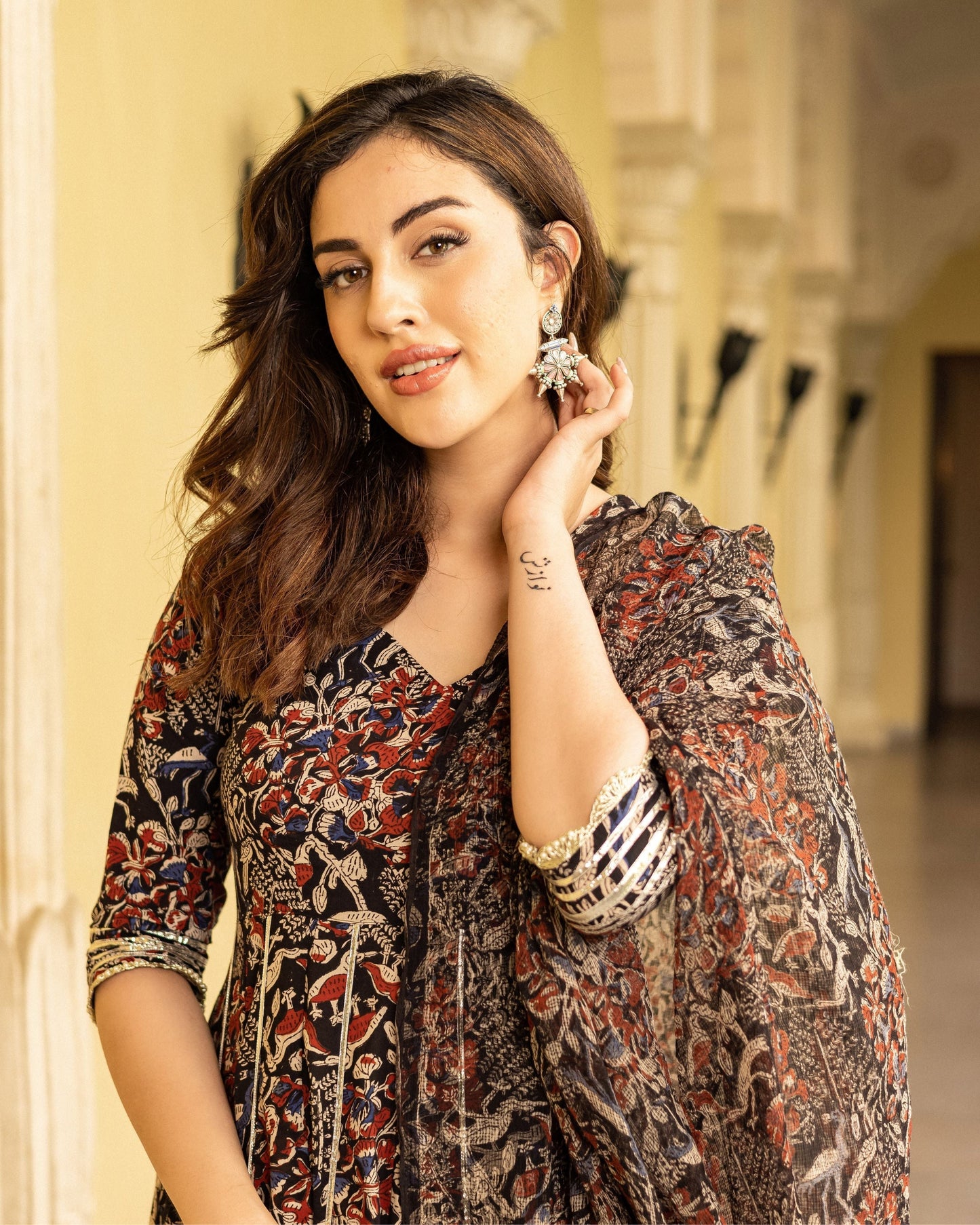 Bhoomi Handblock Gotapatti Suit Set My Store