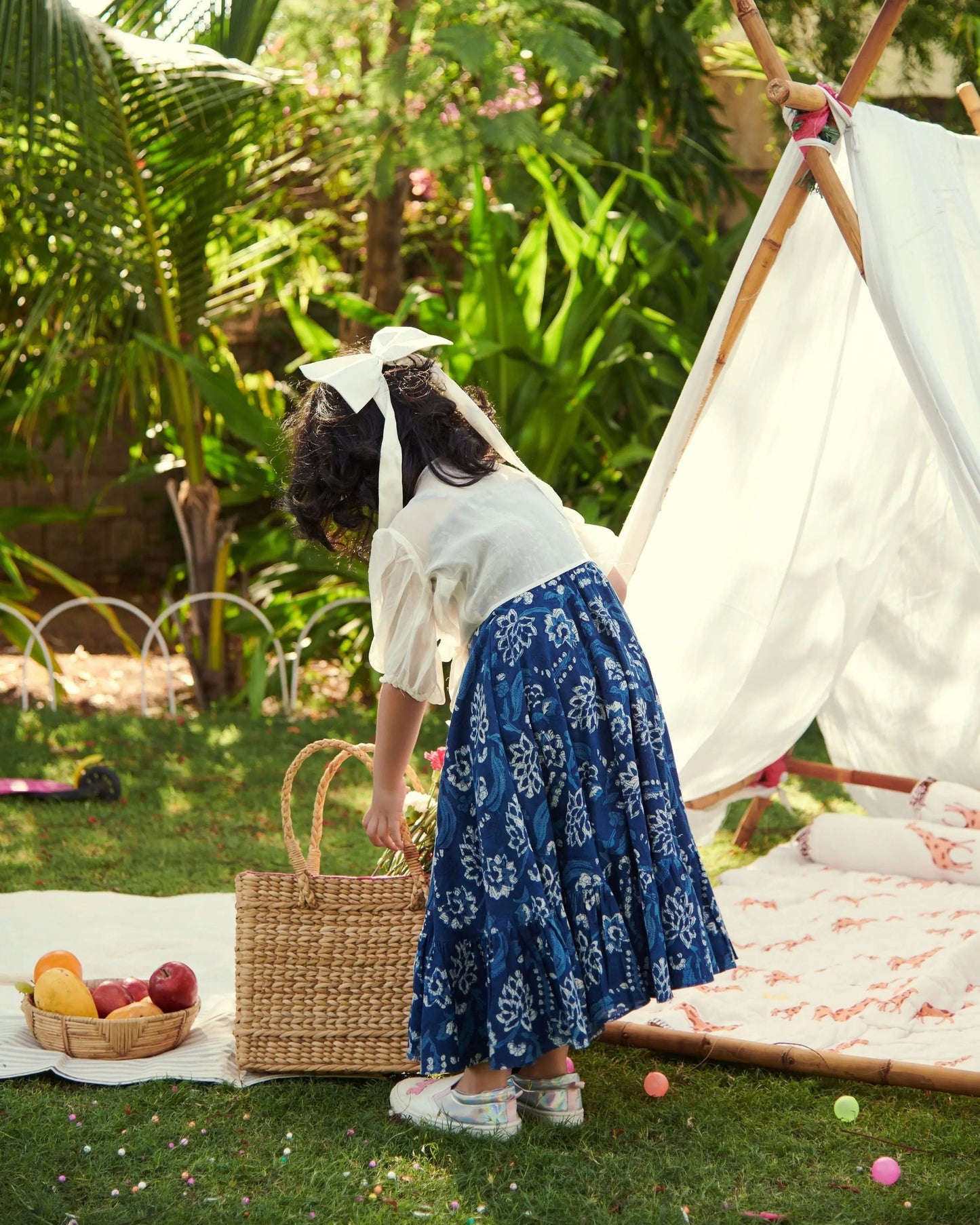 Blossom Handblock Cotton Dress My Store