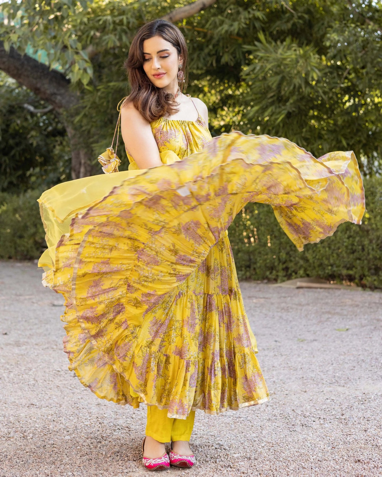 Surajmukhi Chanderi Suit Set My Store