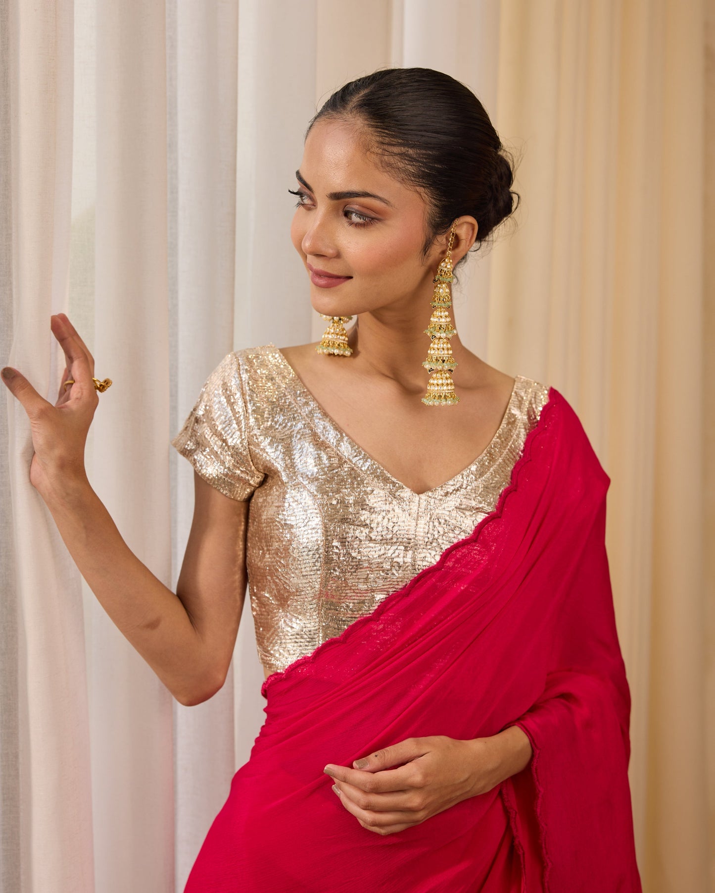 Frosted Flair Silver Gota Blouse My Store