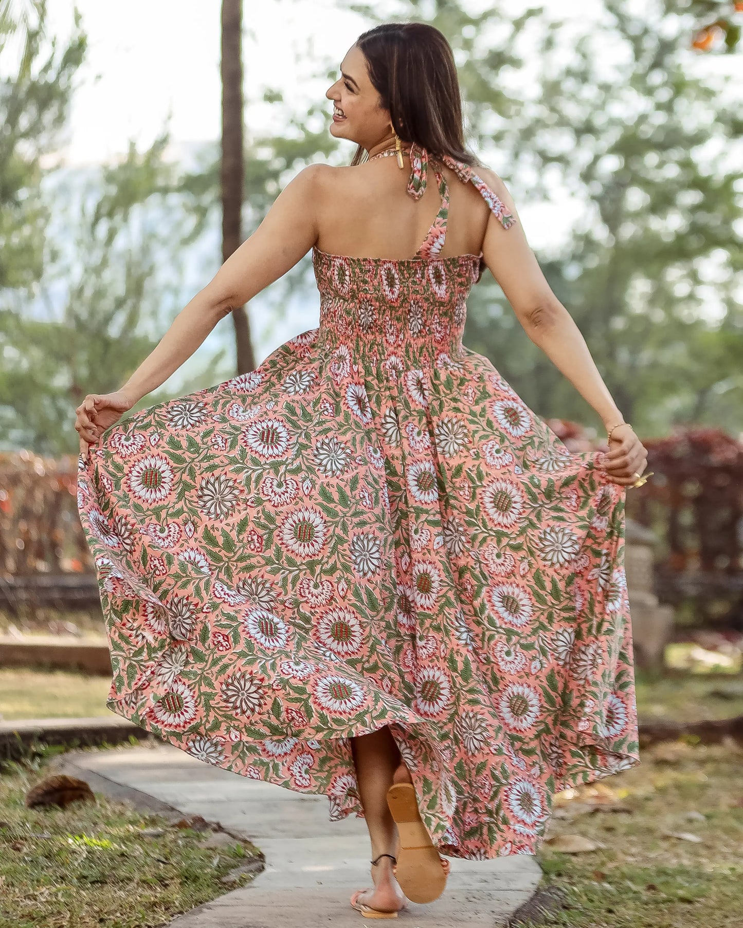 Rebecca Smocked Cotton Dress My Store