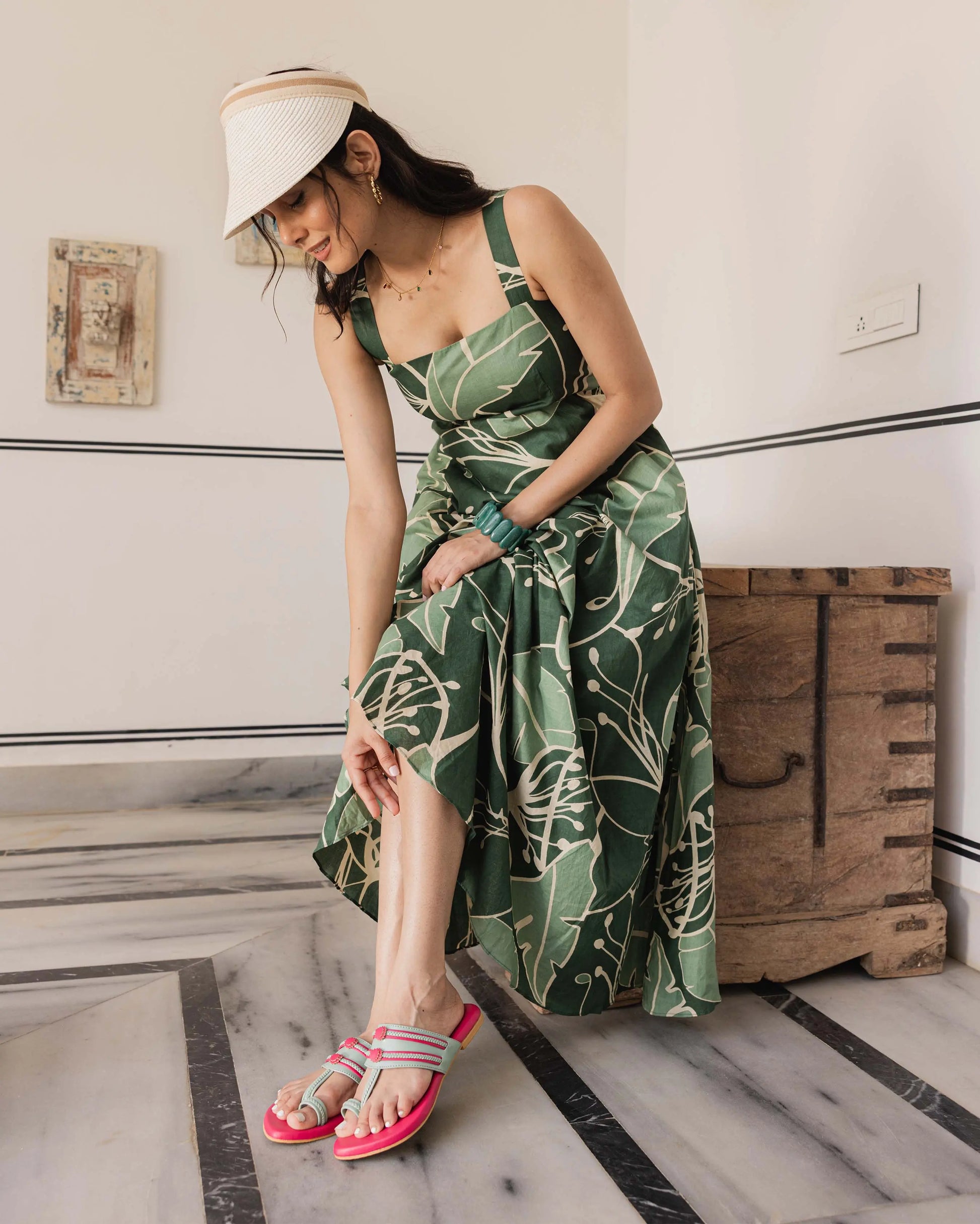 Mountbatten pink Kolha Flats My Store