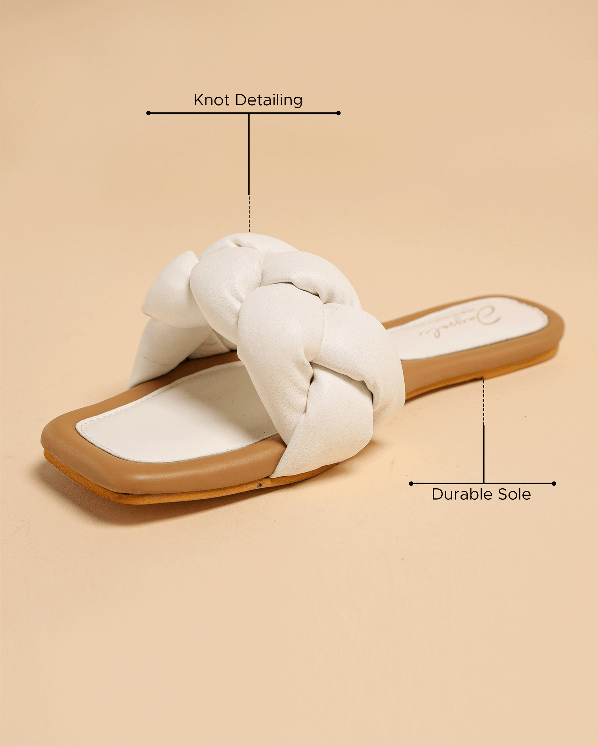 Cloud Dancer Braided Slides My Store