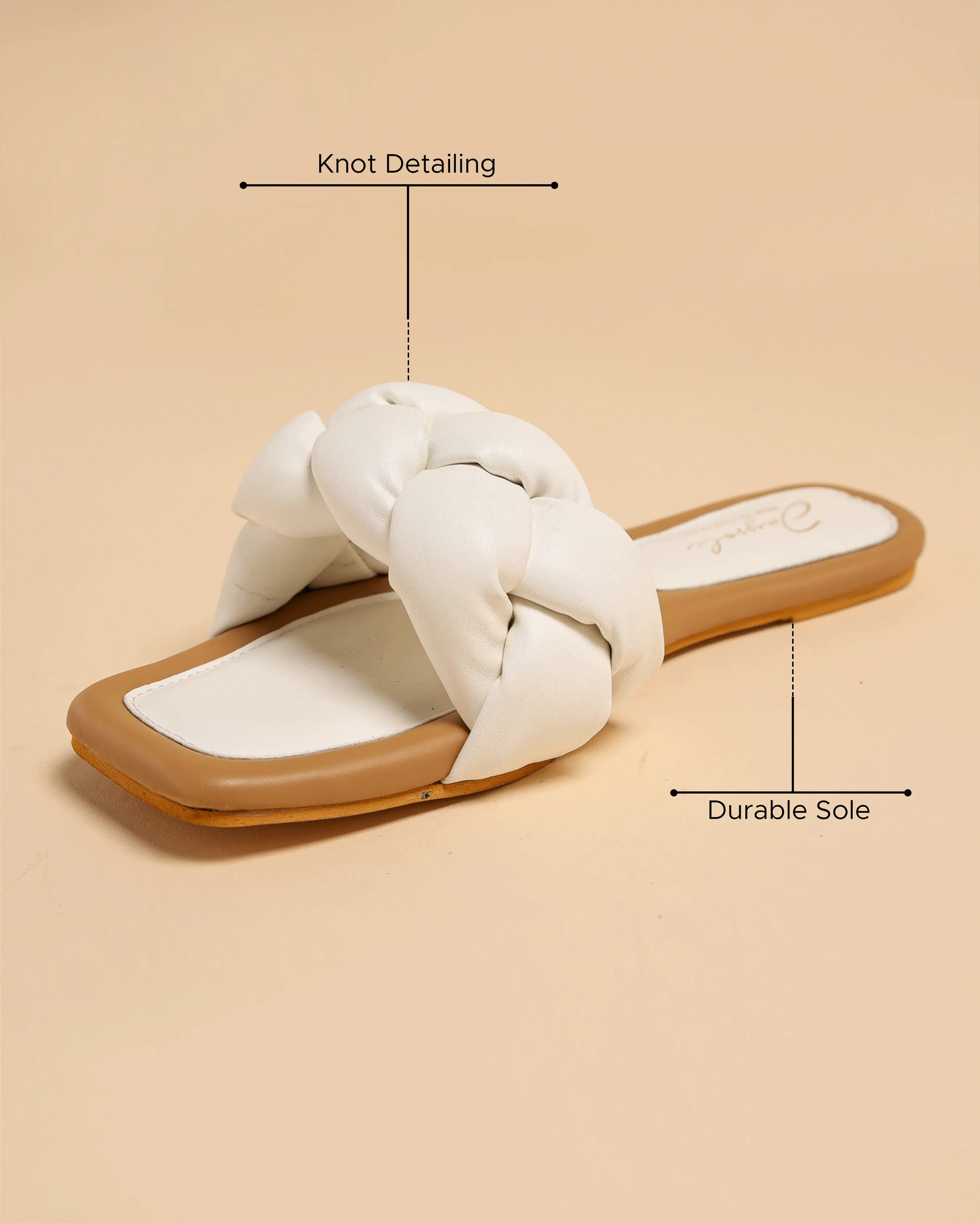 Cloud Dancer Braided Slides My Store