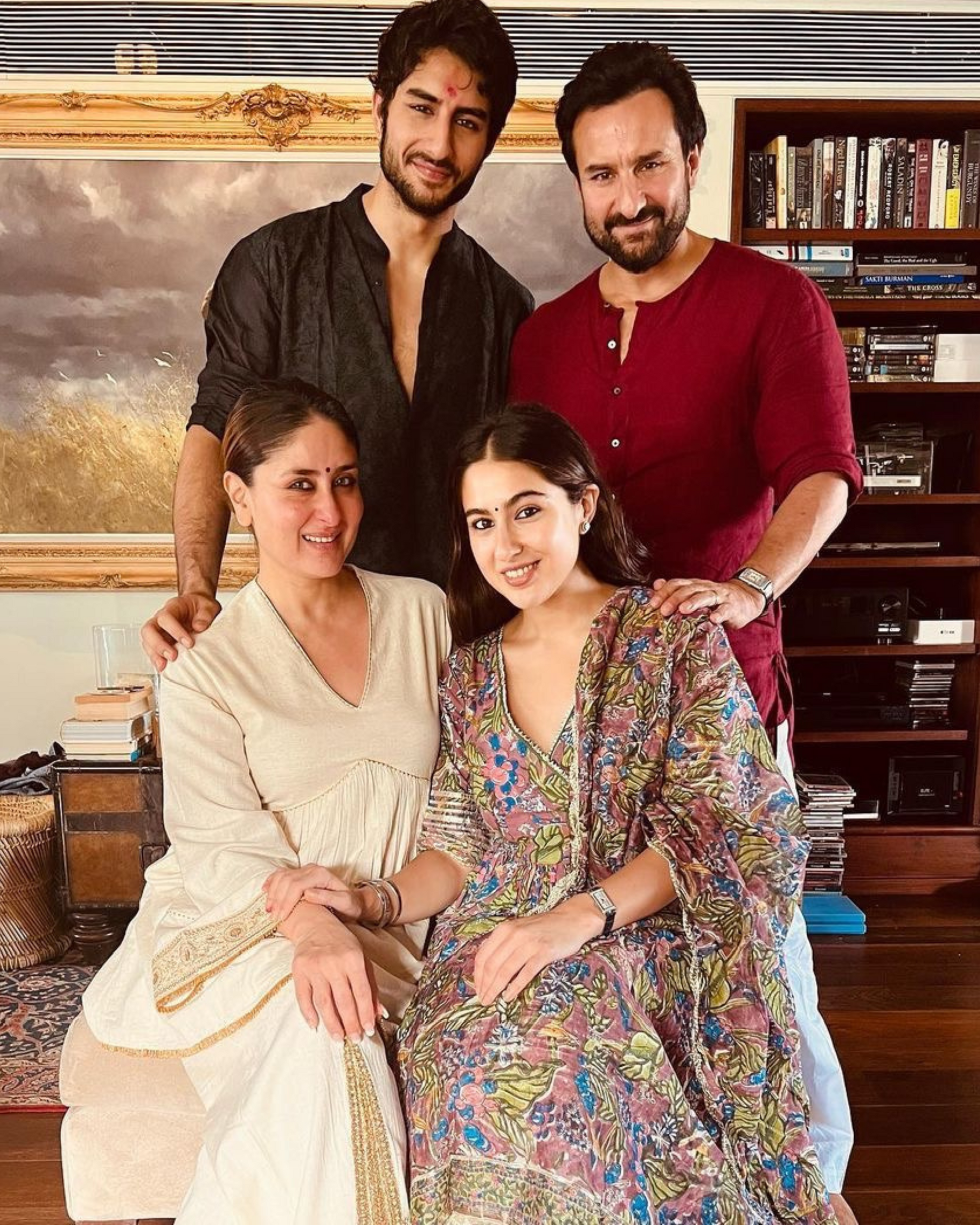 Multi Rose Handblock Sharara Set My Store