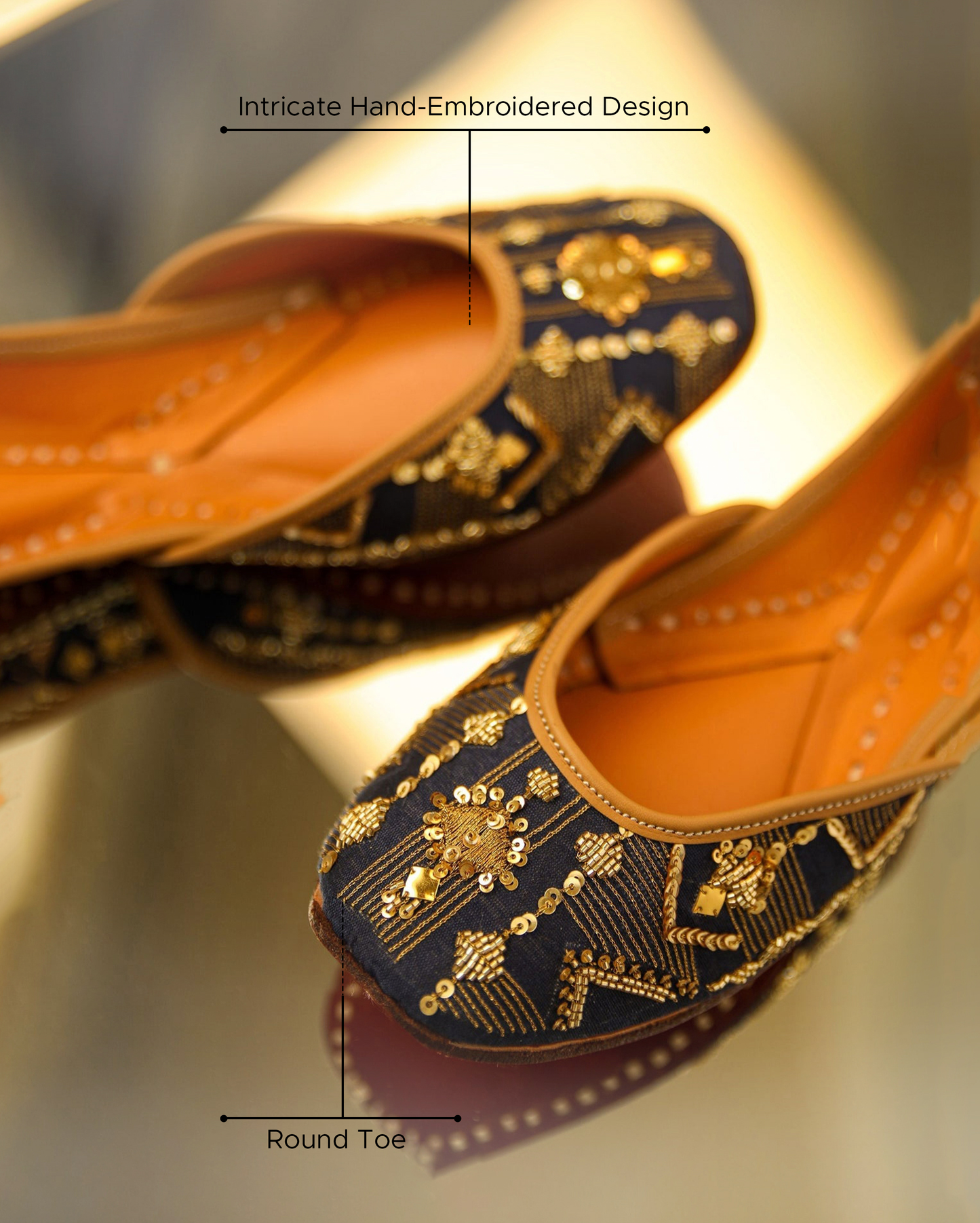 Elite Blue Handcrafted Jutti My Store