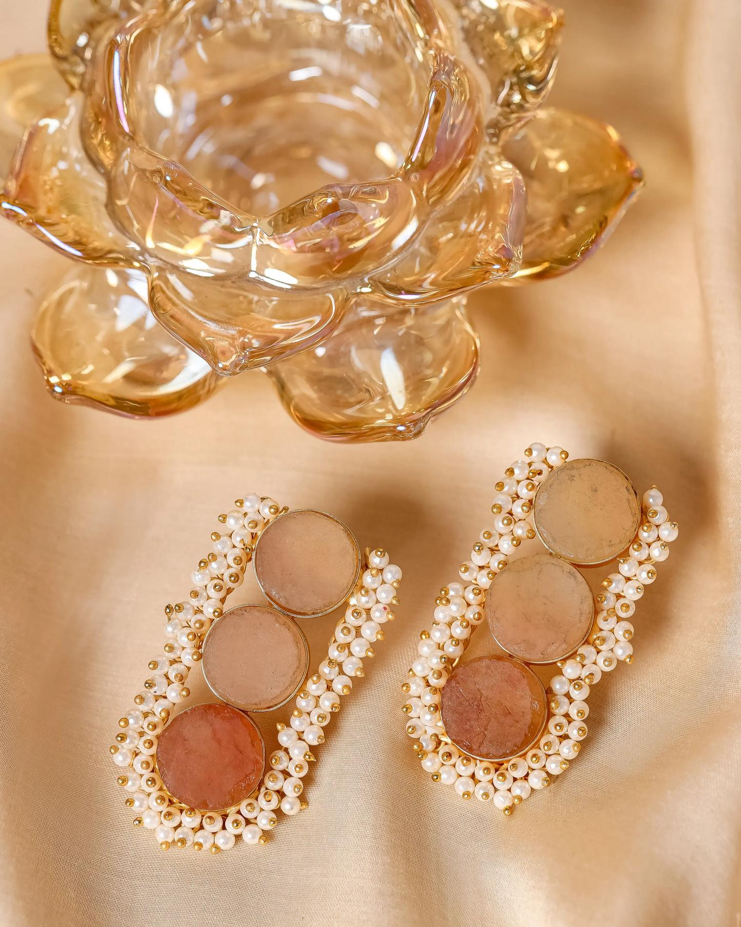 Gold Palace Handcrafted Brass Earrings My Store