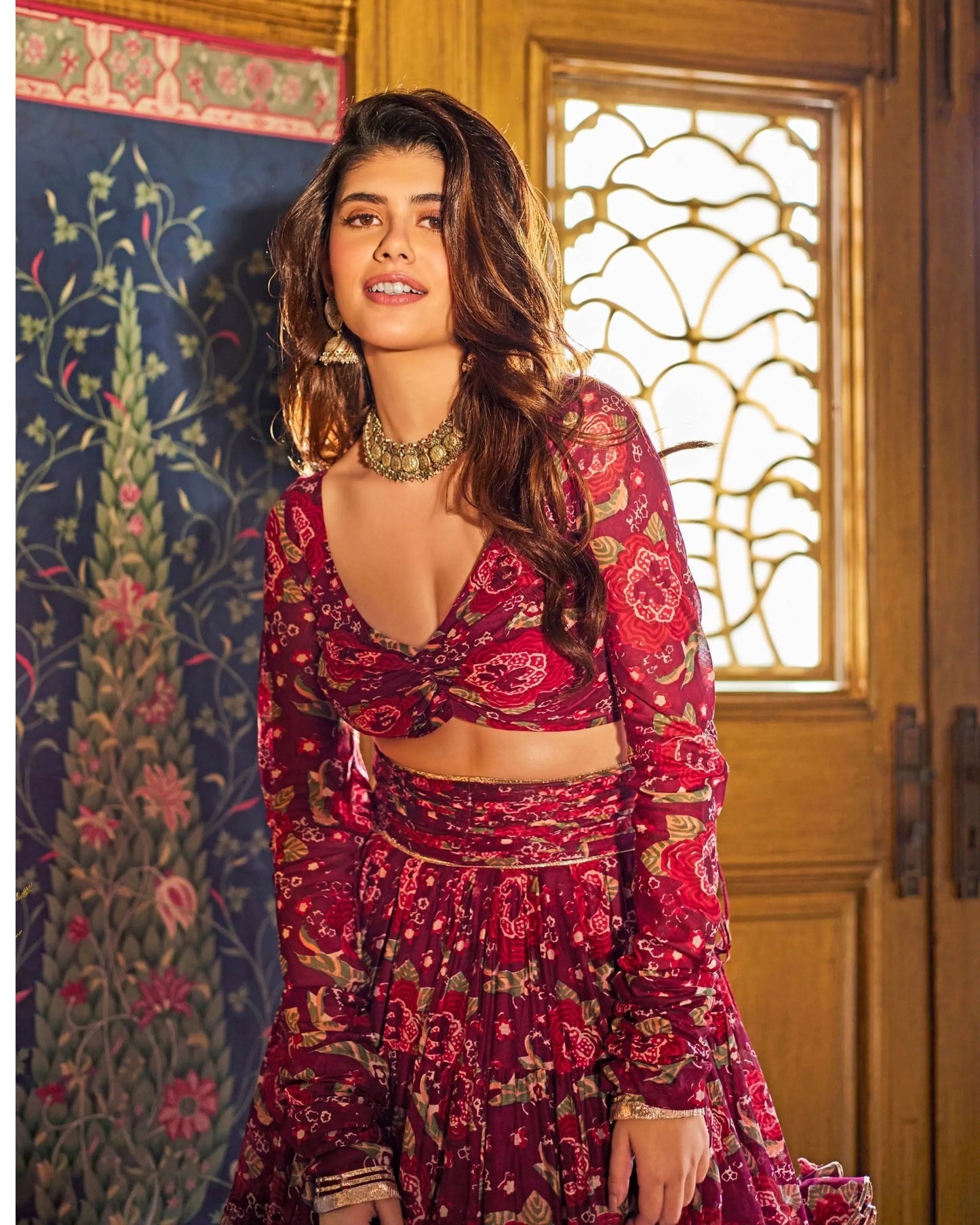 Inina Chanderi Lehenga Set My Store