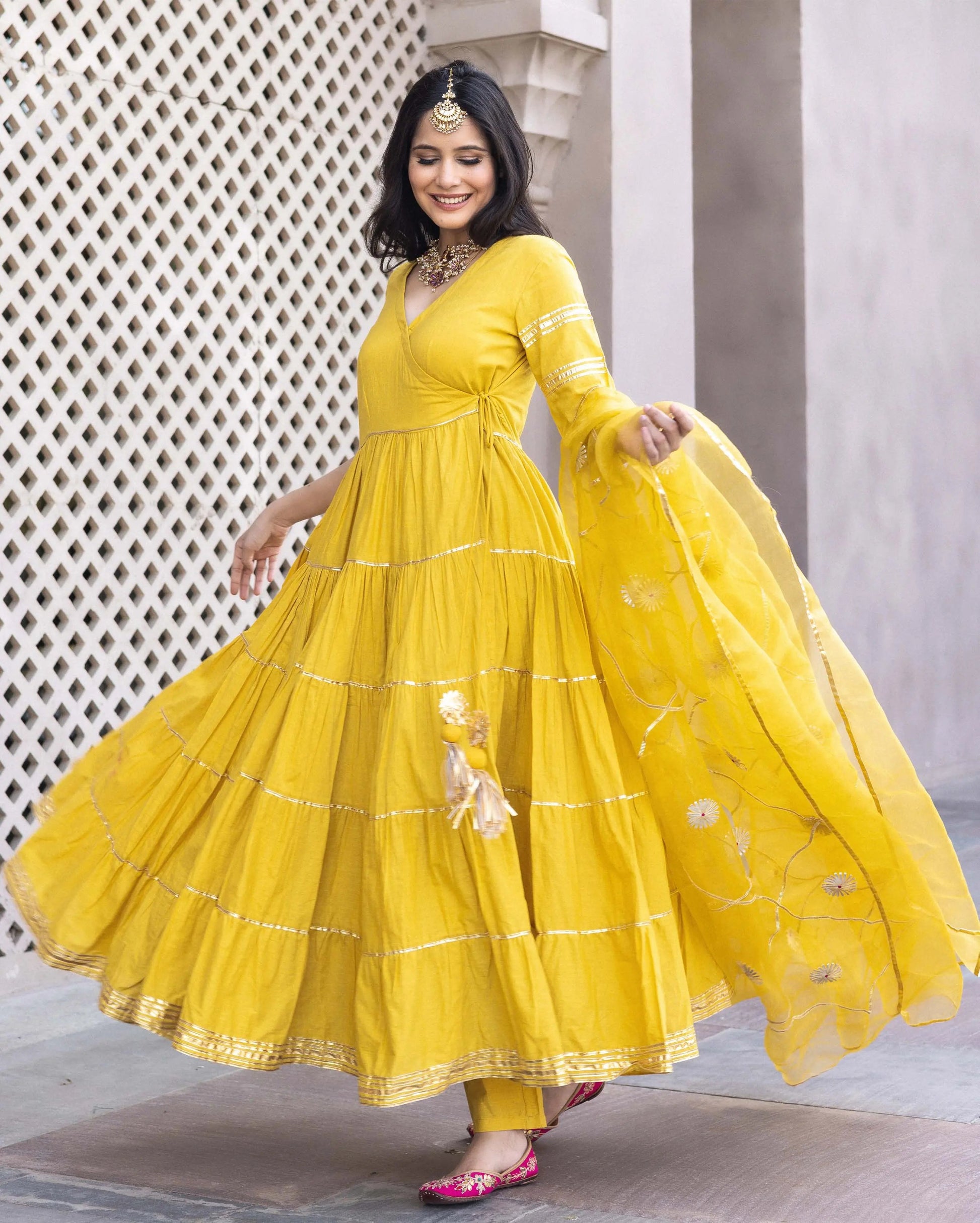 Dahabi Gotapatti Cotton Suit Set My Store