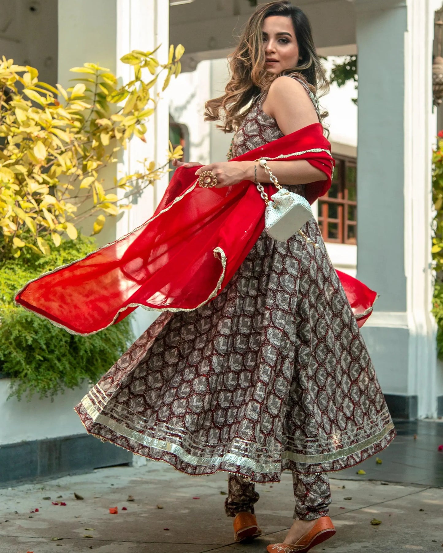 Plum Kitten Handblock Suit Set My Store