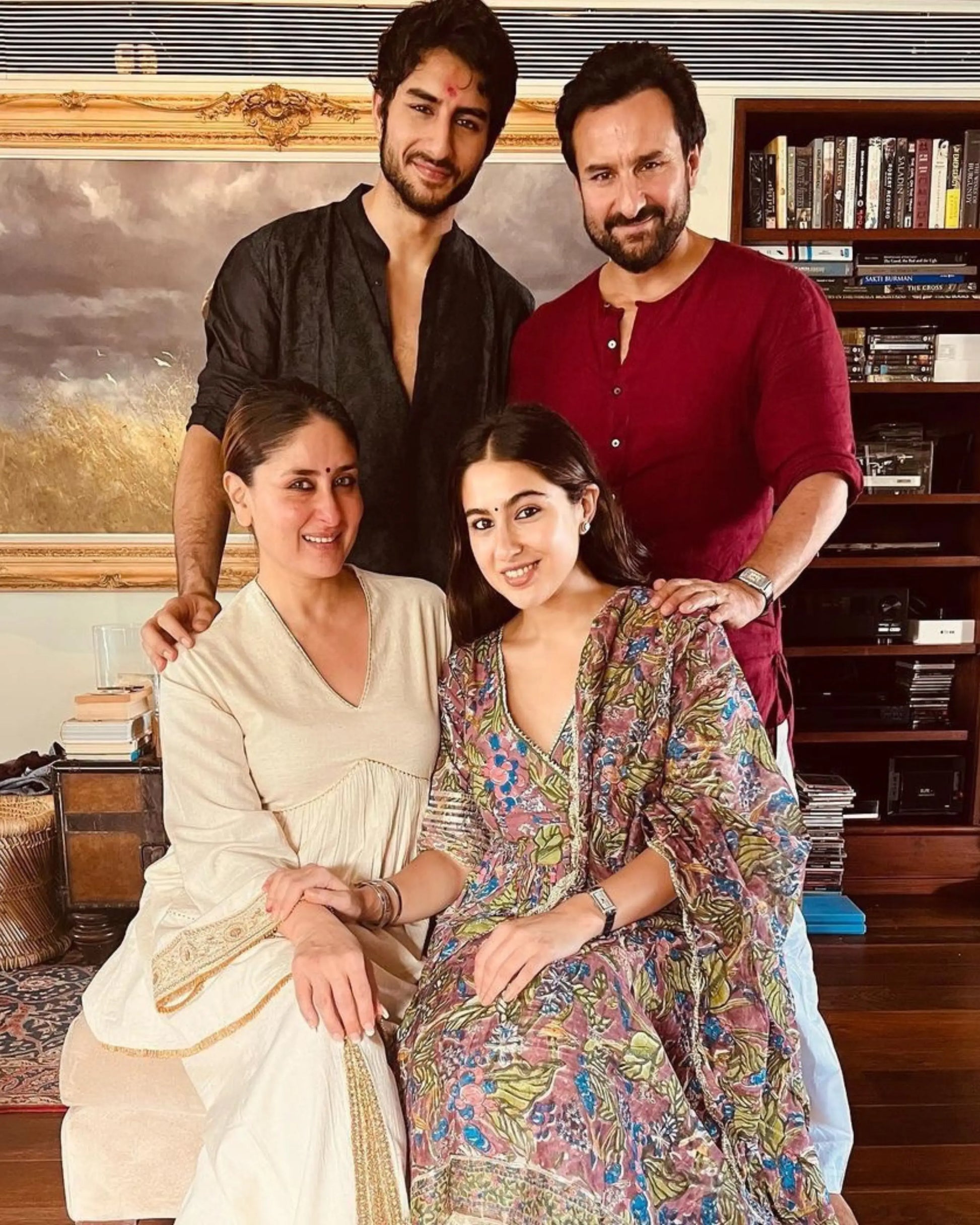 Multi Rose Handblock Sharara Set My Store