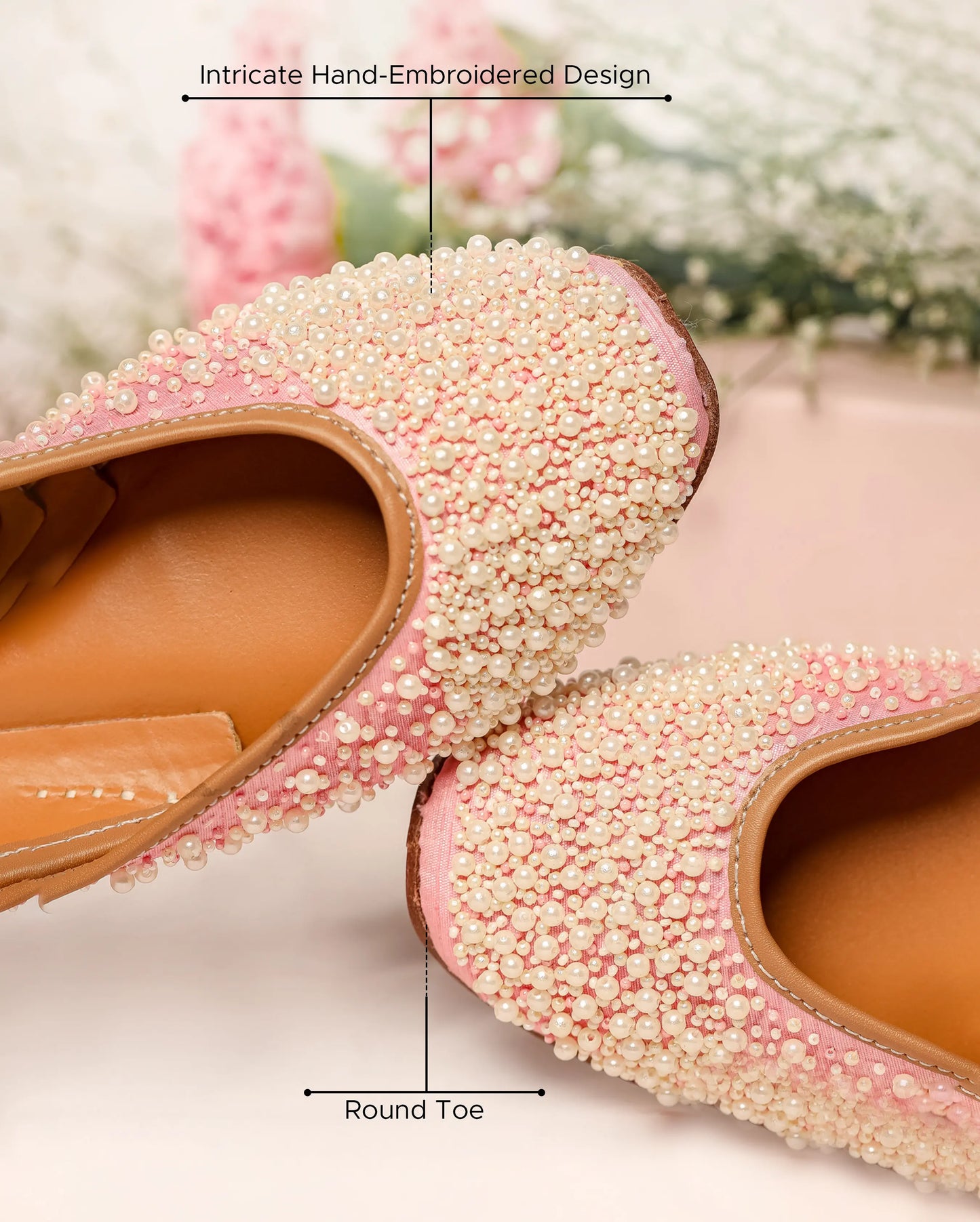 Pink Pearl Handcrafted Jutti My Store