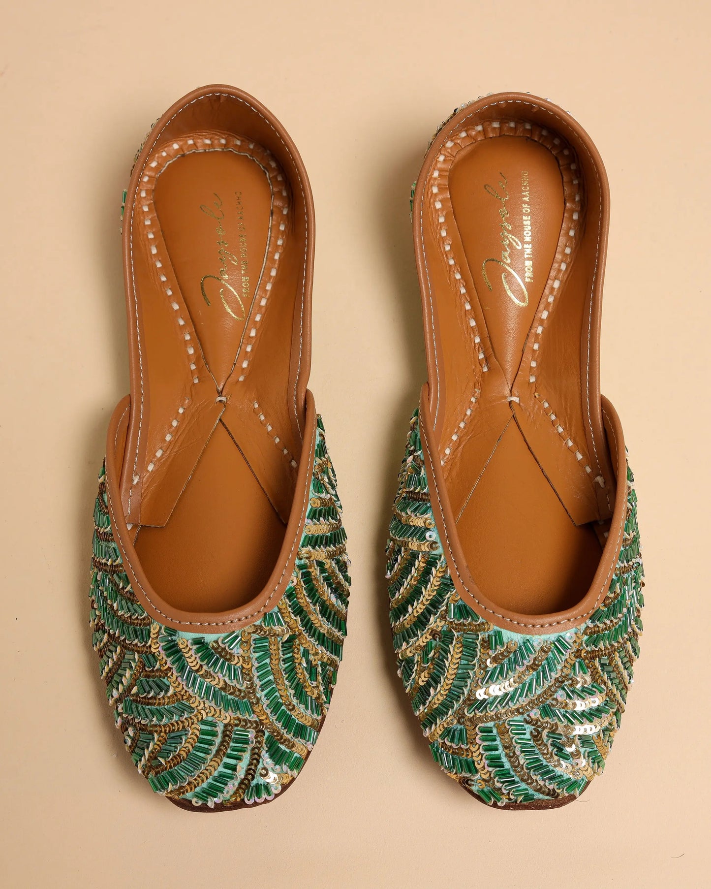 Old Green Handcrafted Jutti My Store