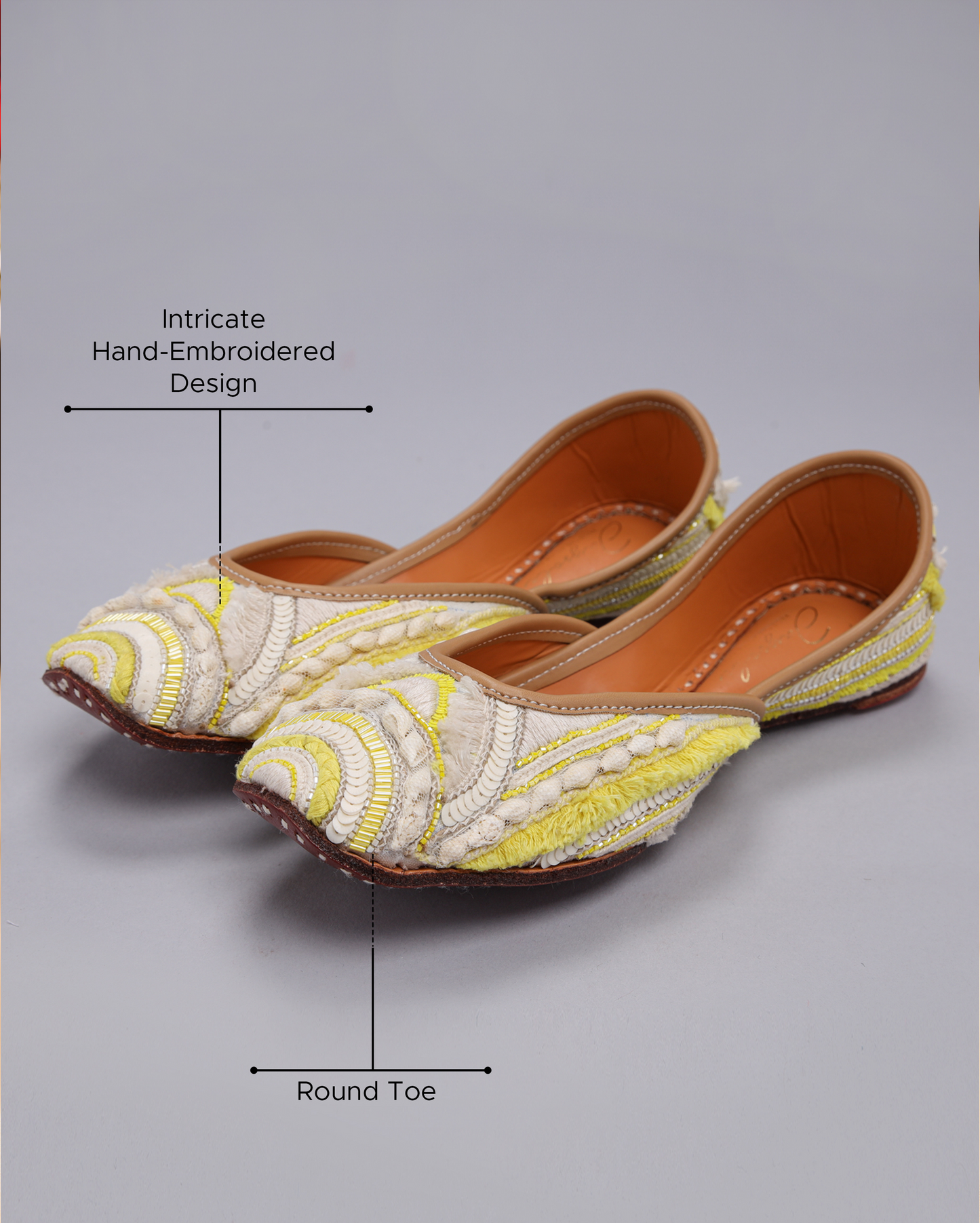 Spun Yellow Handcrafted Jutti My Store