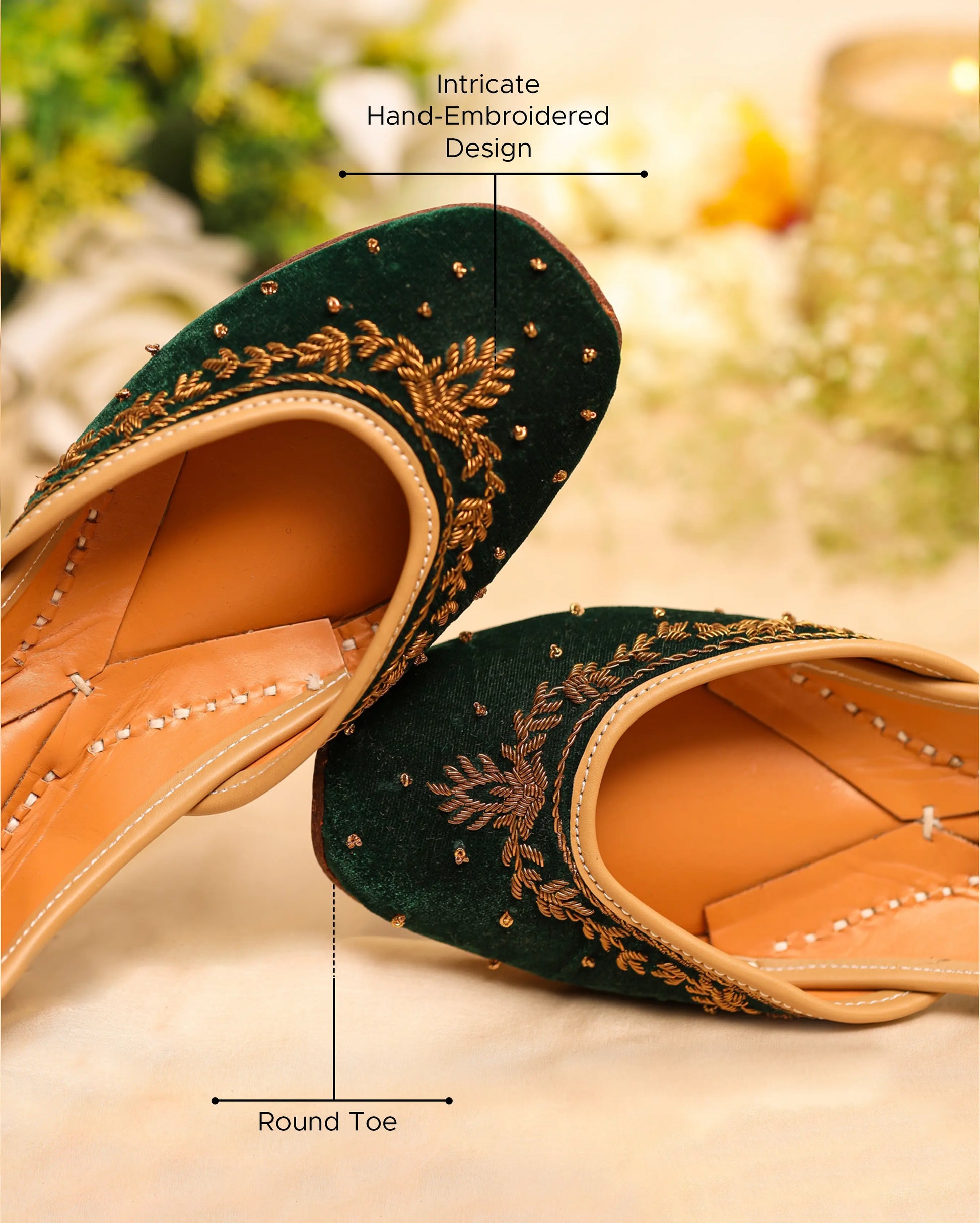 Sassy Green Handcrafted Jutti My Store