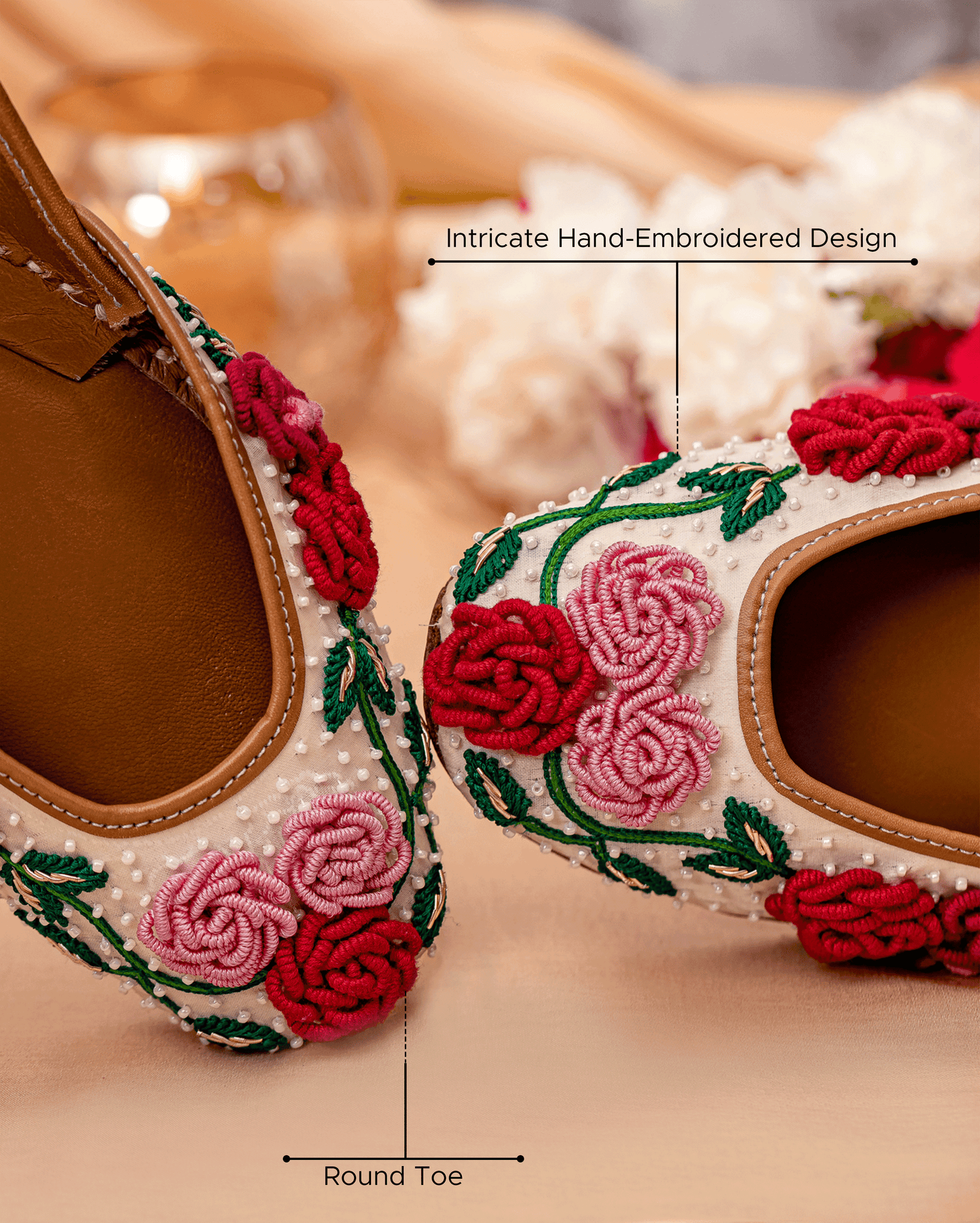 Floral Pop Handcrafted Jutti My Store