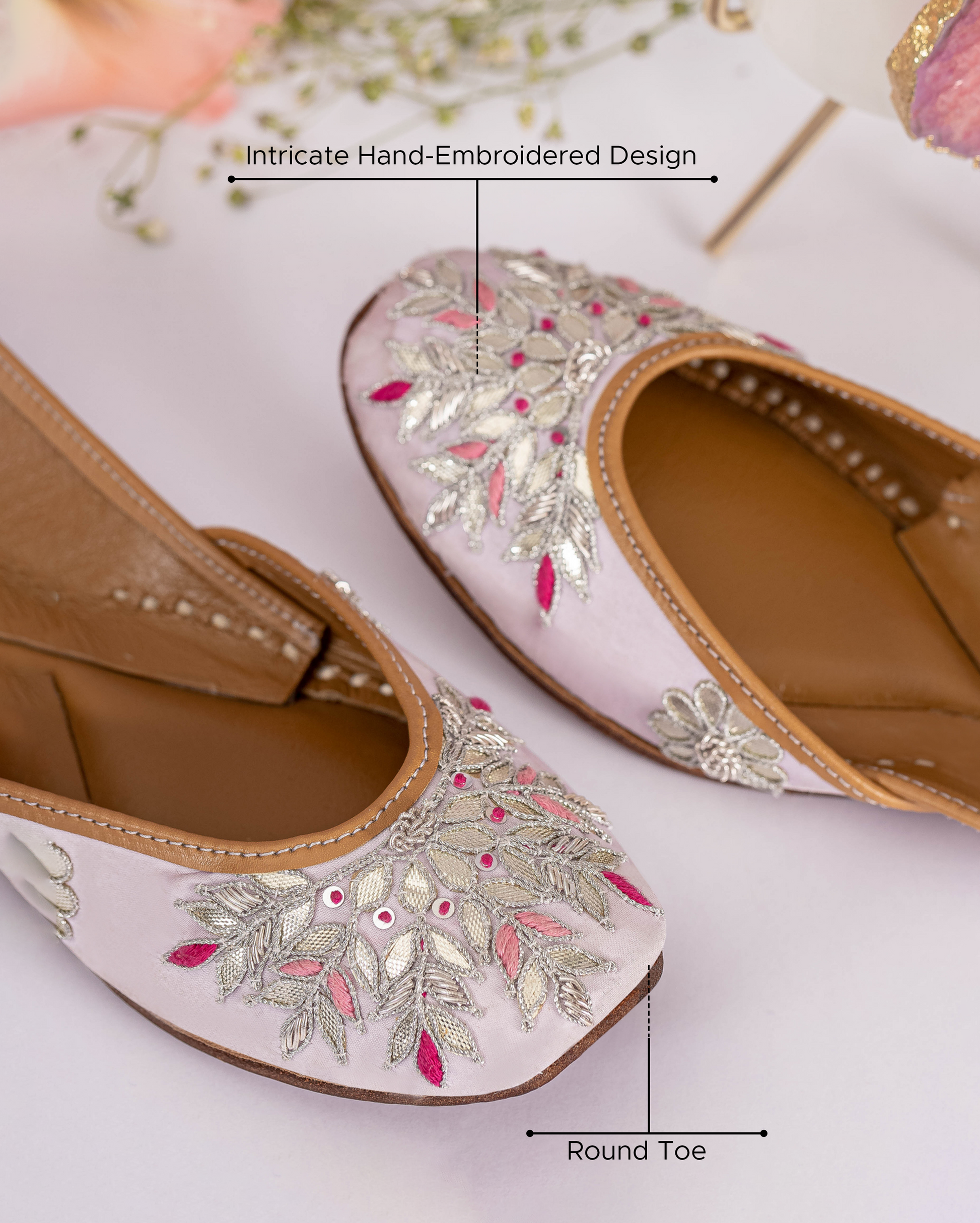 Cotton Candy Handcrafted Jutti Quick Cart