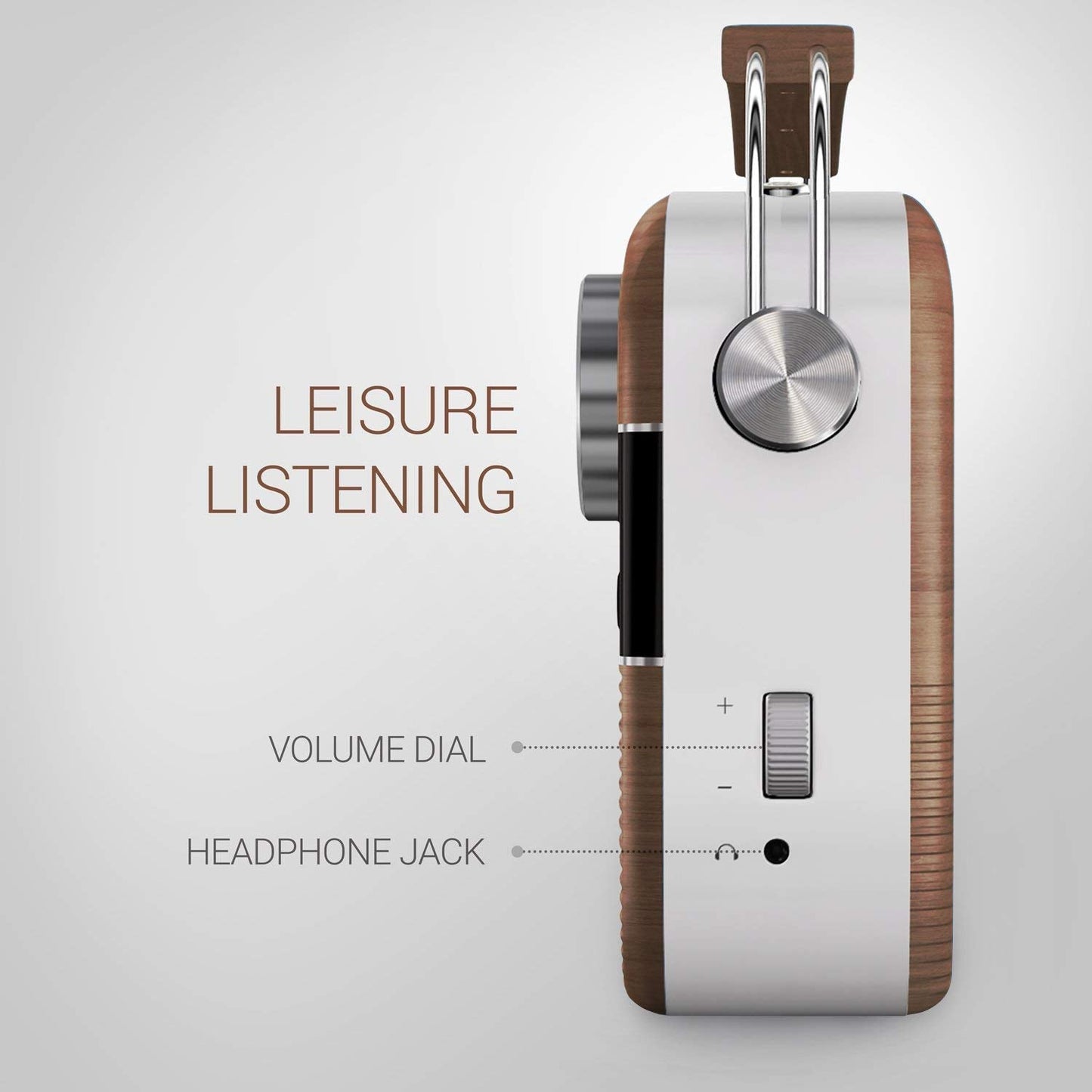 Saregama Carvaan Portable Wireless Speaker with USB FM Bluetooth & 5000 Pre Installed Songs - Oakwood Brown