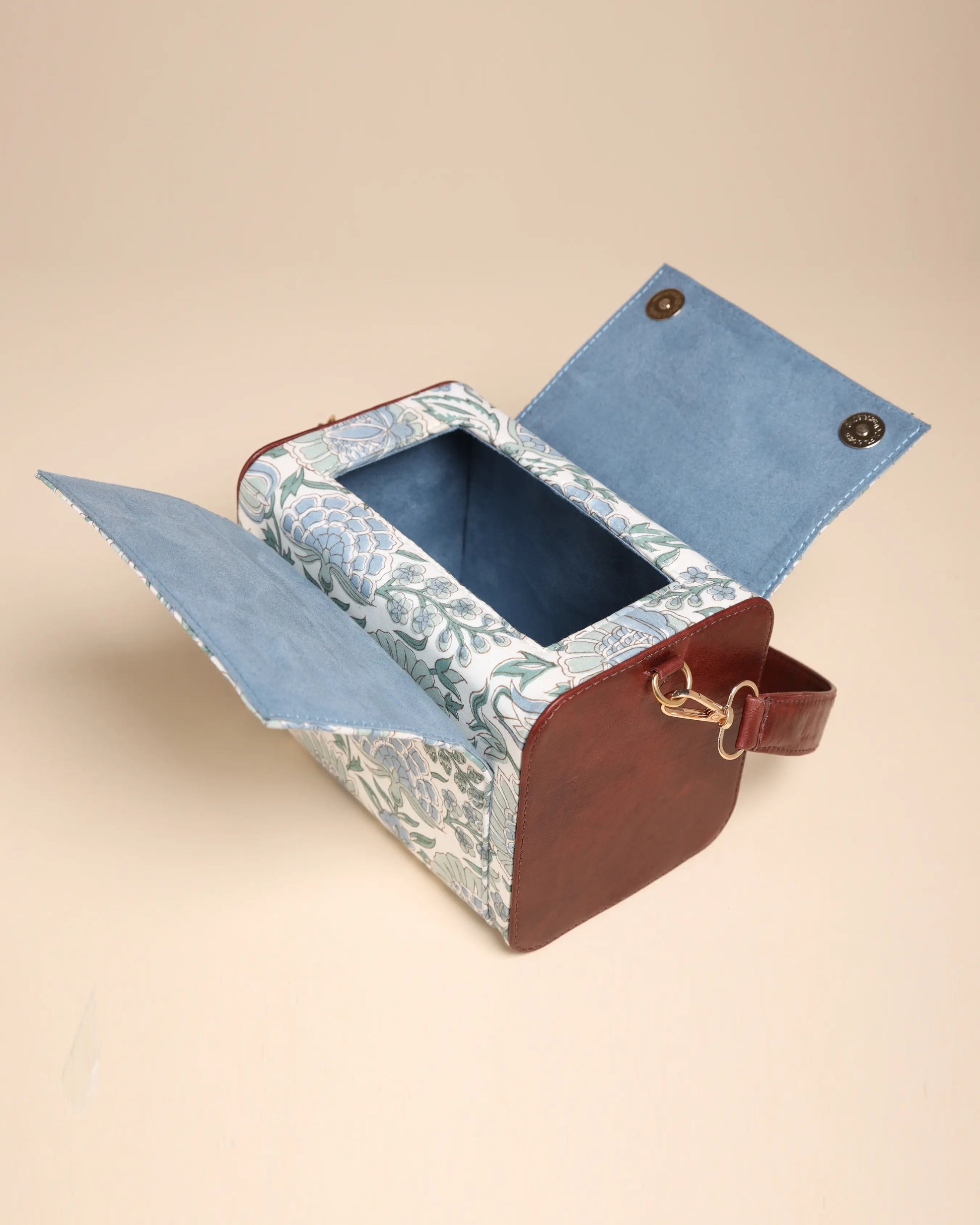 Veronica Cotton Block Printed Satchel Bag My Store