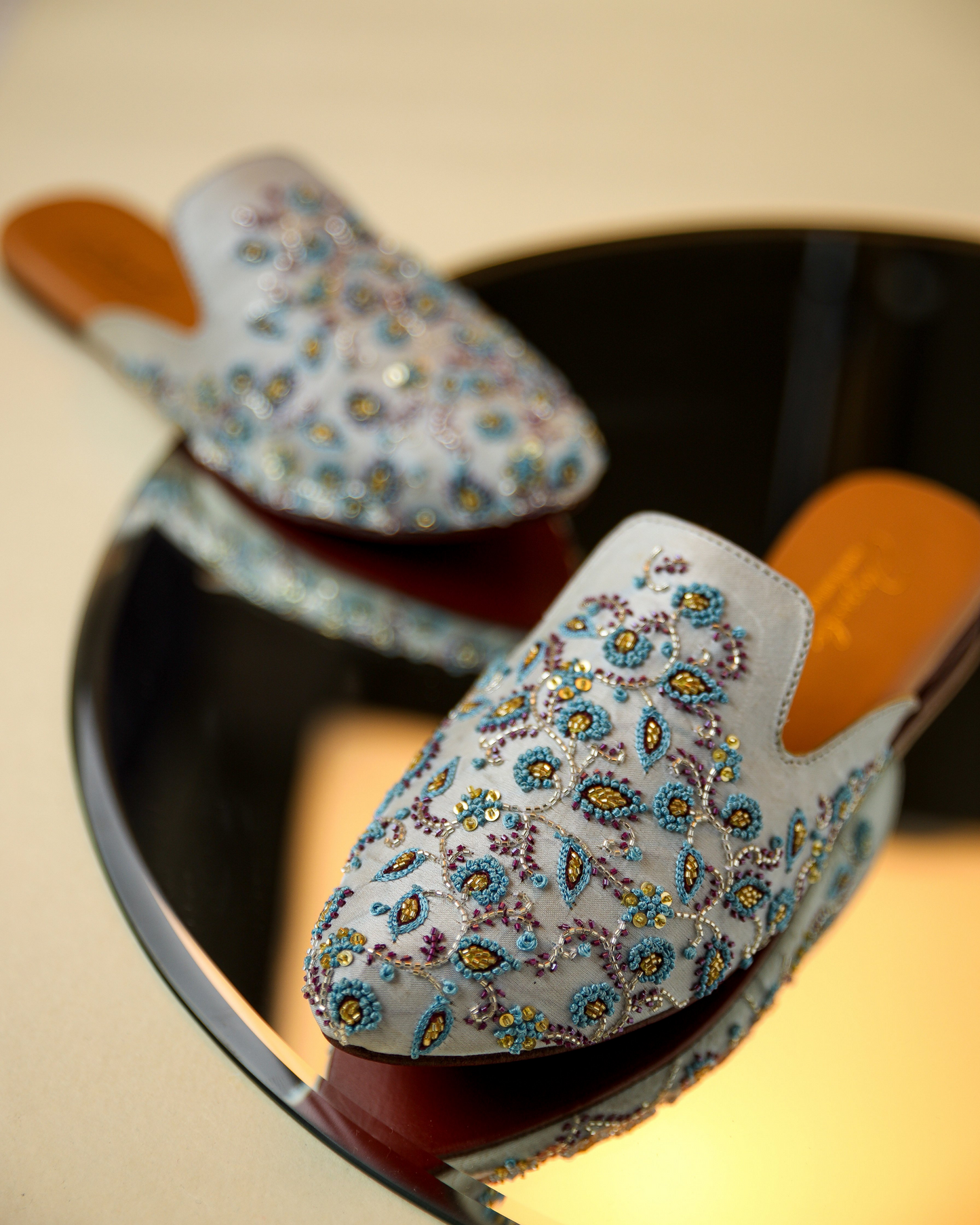 French Knots Handcrafted Mules My Store